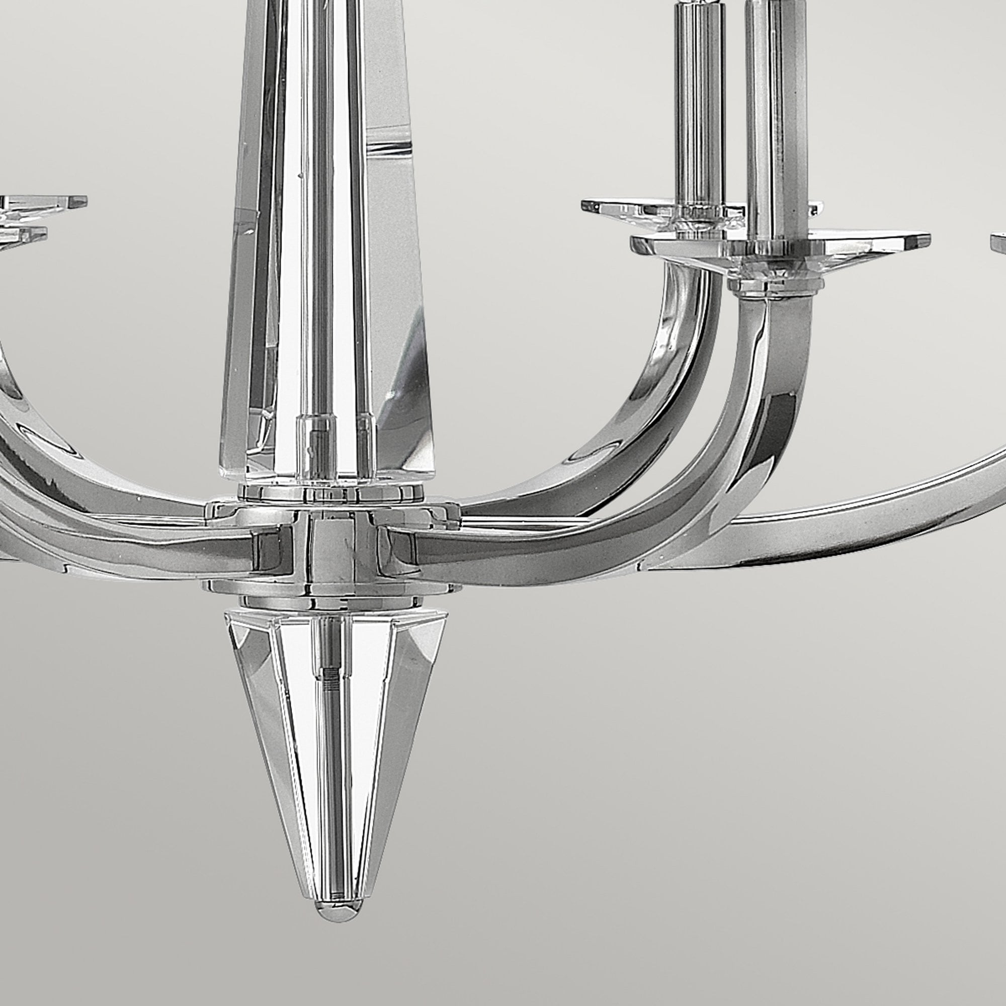 Quintiesse Ascher 6 Light Chandelier - Polished Nickel