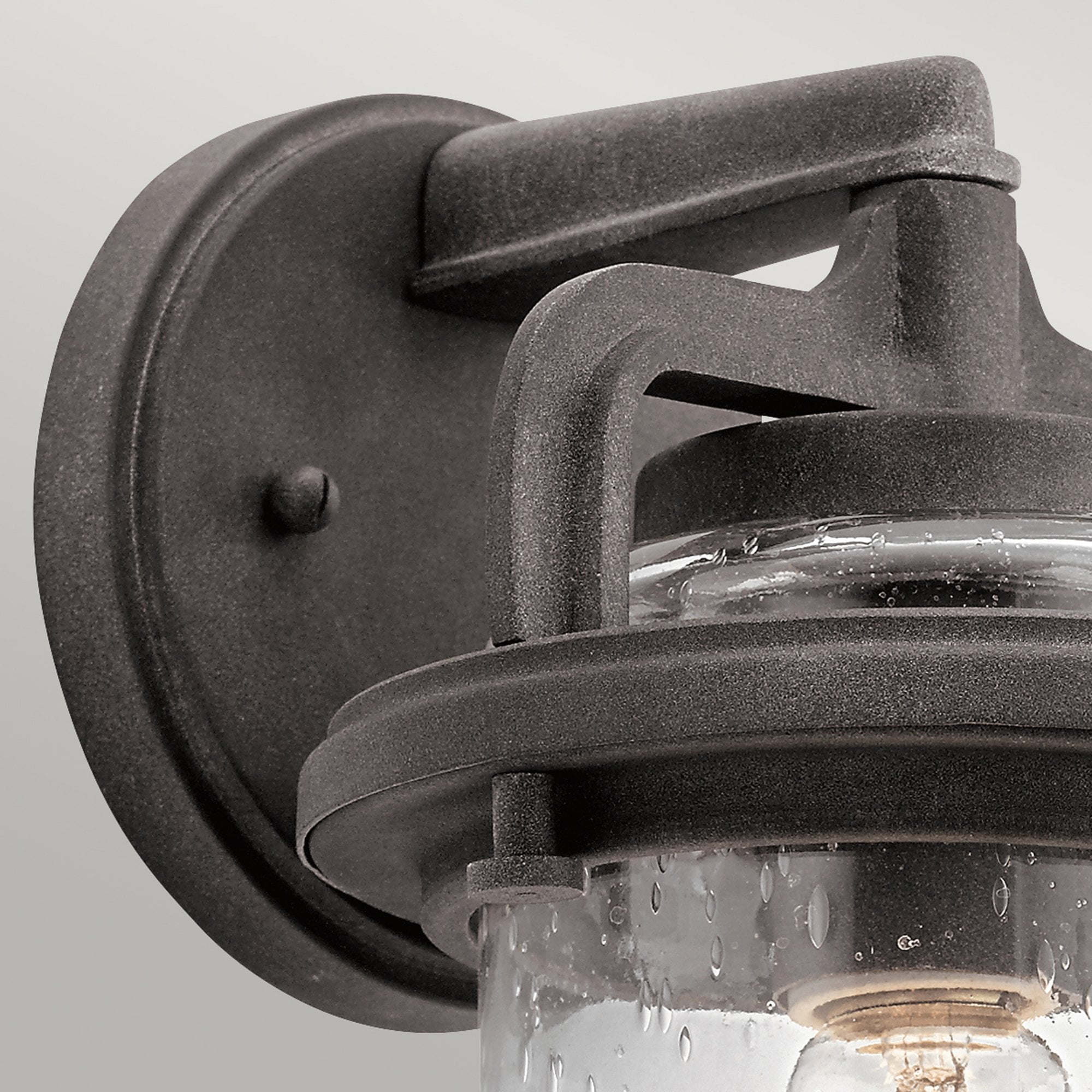 Quintiesse Andover Single Small Wall Lantern - Weathered Zinc