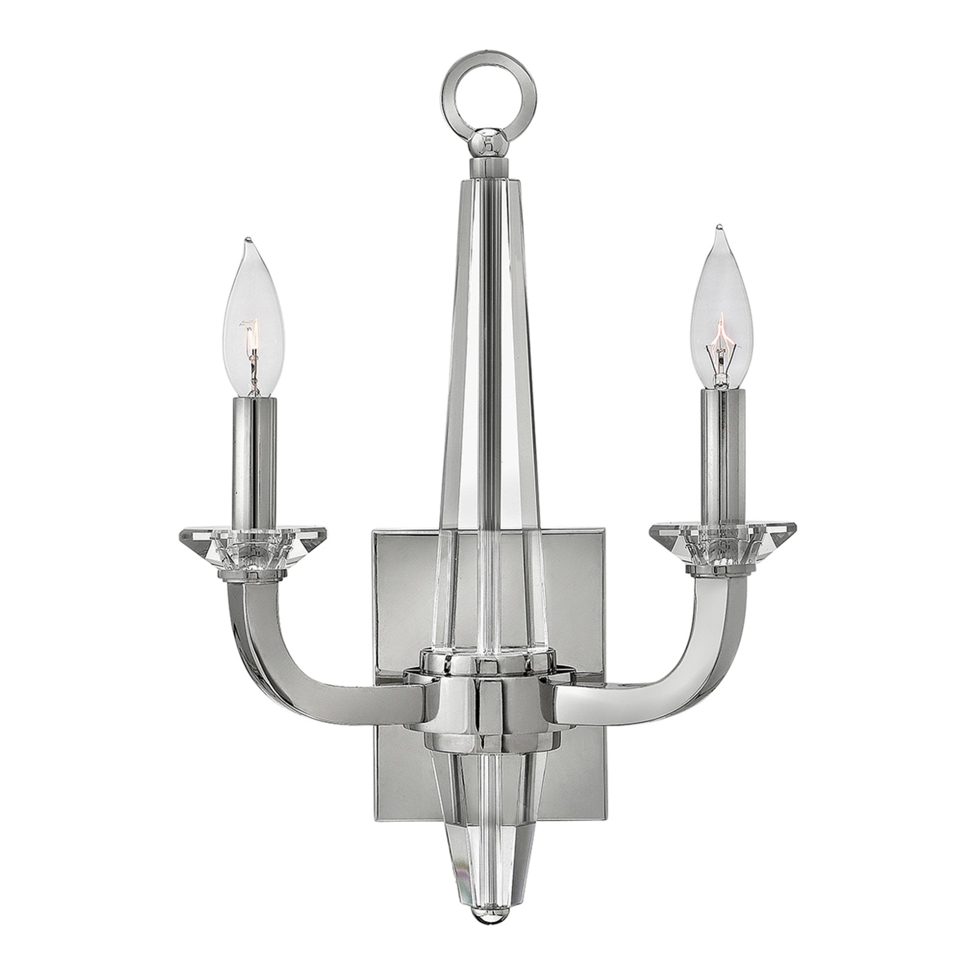 Quintiesse Ascher 2 Light Wall Light - Polished Nickel