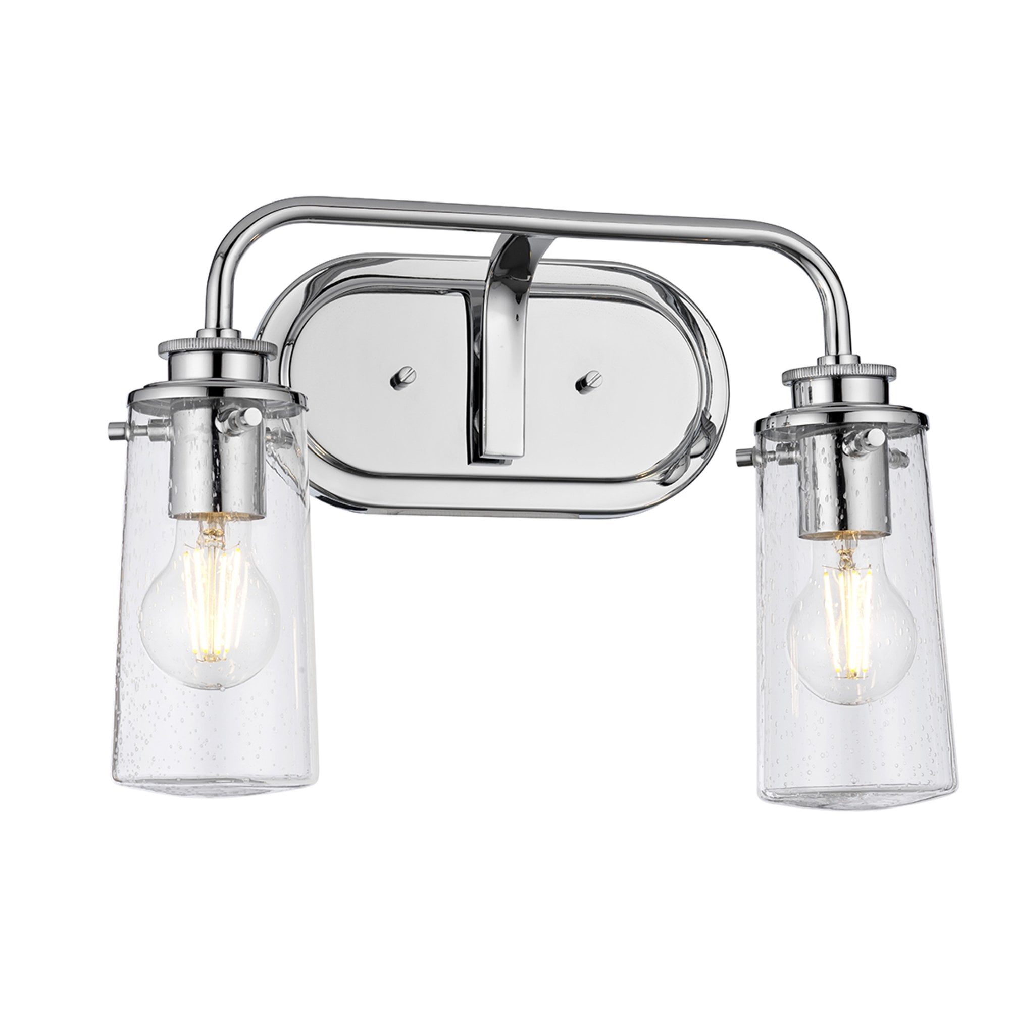 Quintiesse Braelyn 2 Light Bathroom Wall Light - Polished Chrome