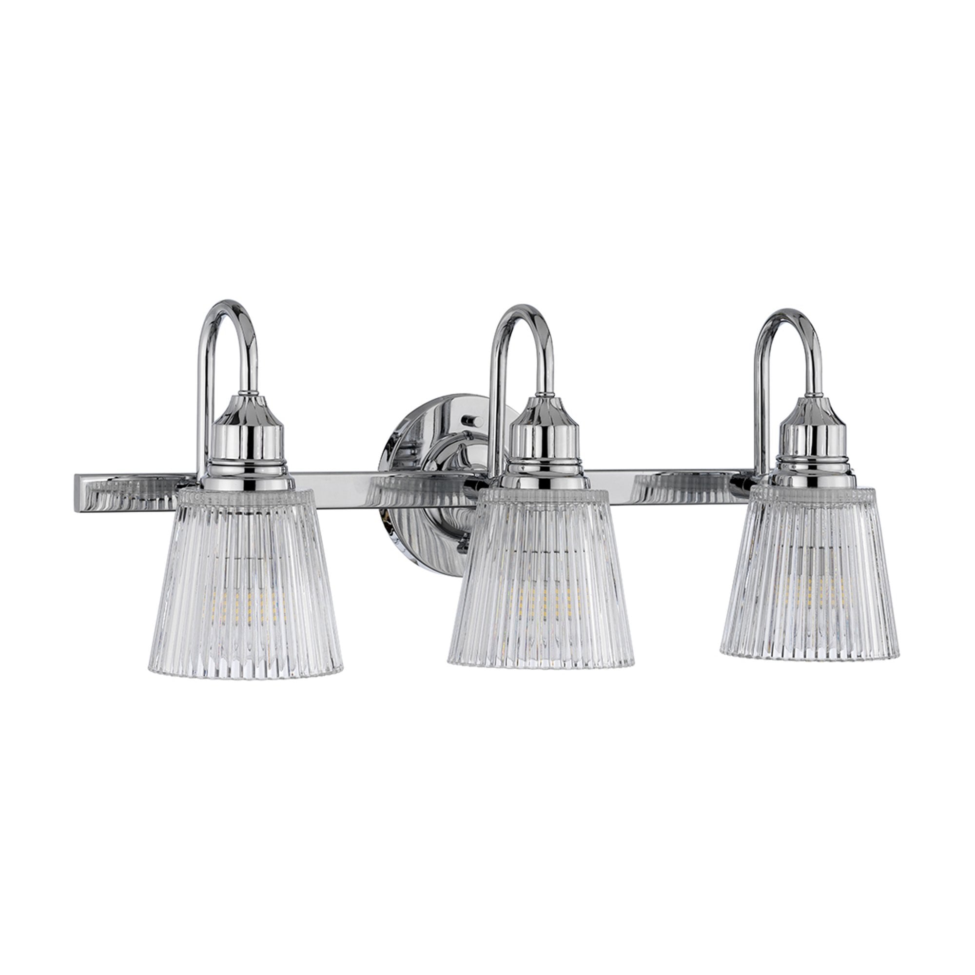 Quintiesse Addison 3 Light Bathroom Wall Light - Polished Chrome