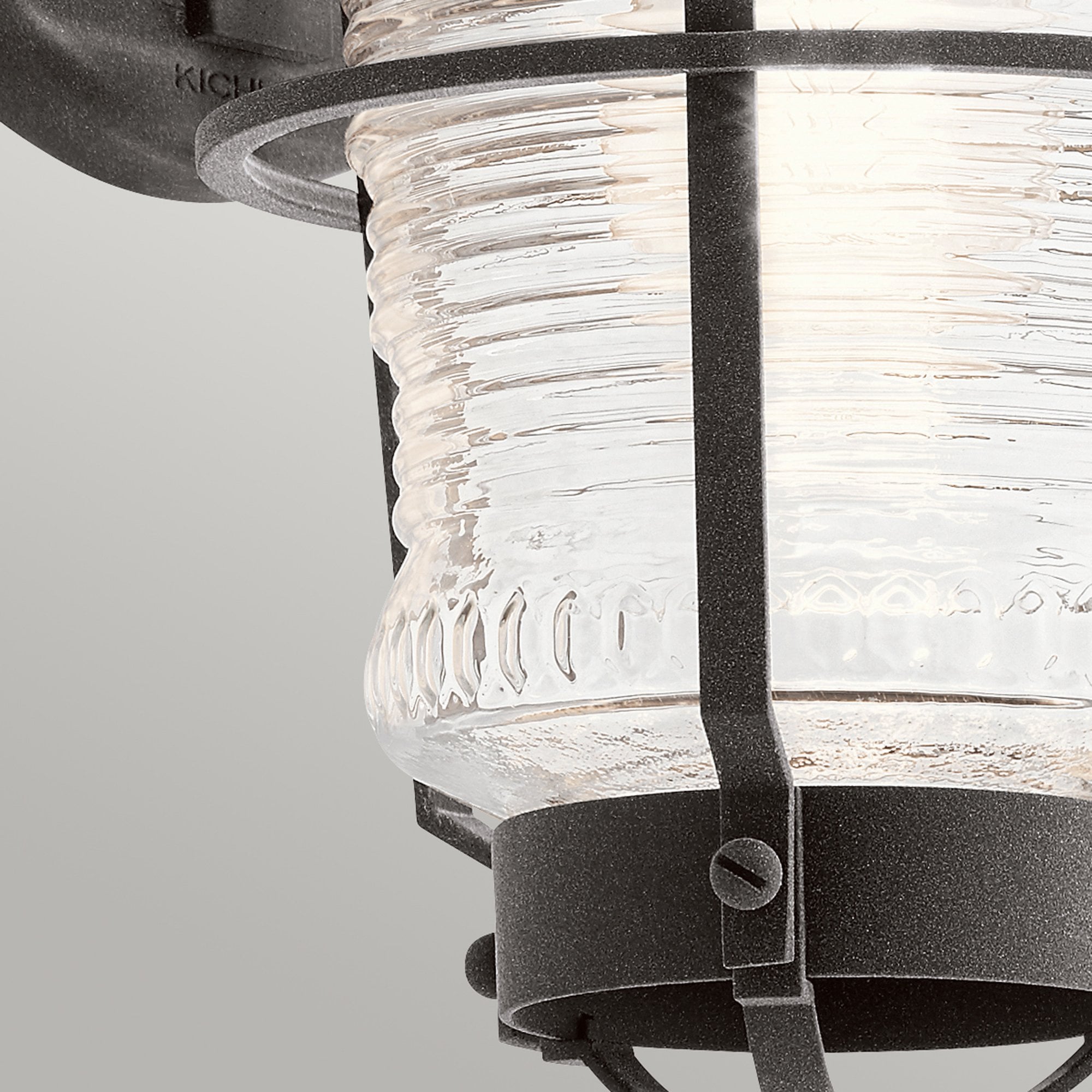 Quintiesse Chance Harbor Single Small IP44 Wall Lantern - Weathered Zinc