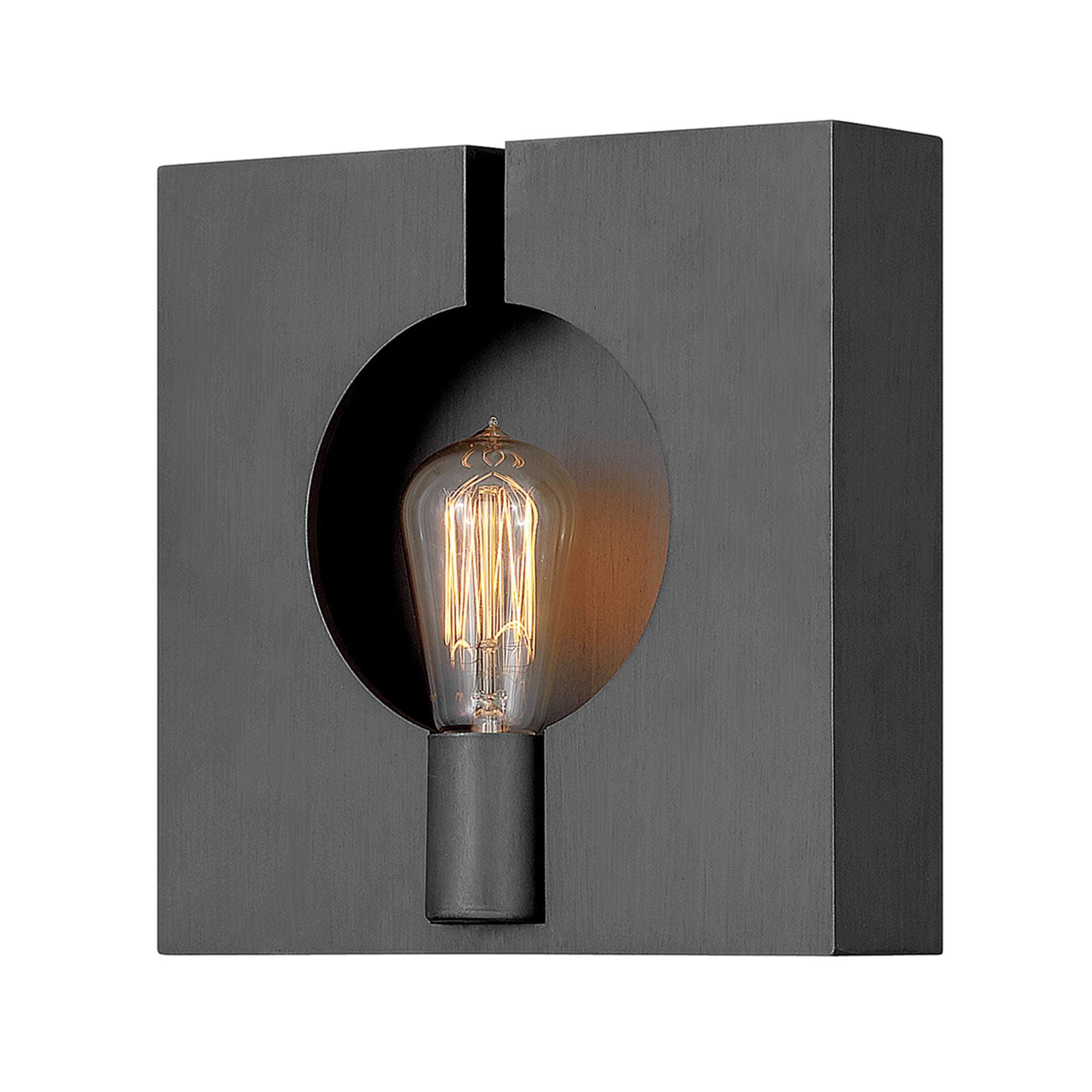 Quintiesse Ludlow Single Wall Light - Brushed Graphite
