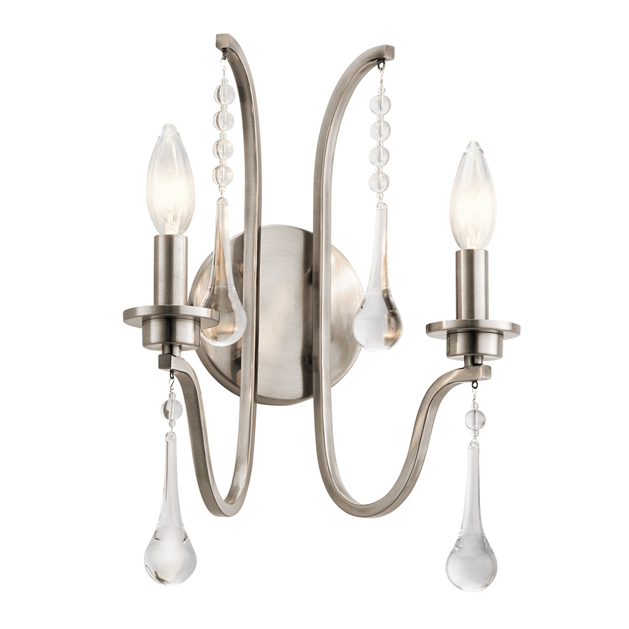Quintiesse Karlee 2 Light Wall Light - Classic Pewter