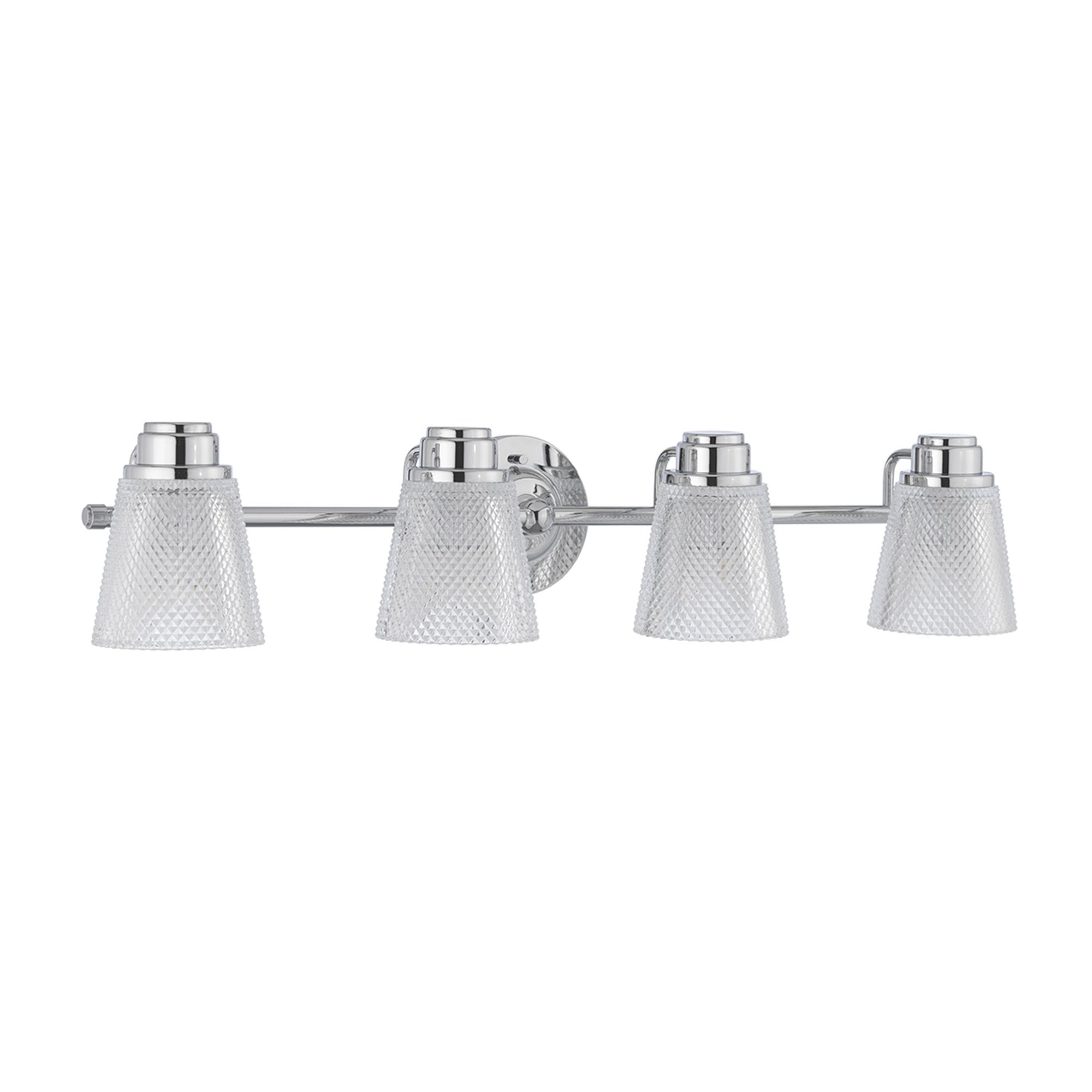 Quintiesse Hudson 4 Light Bathroom Wall Light - Polished Chrome
