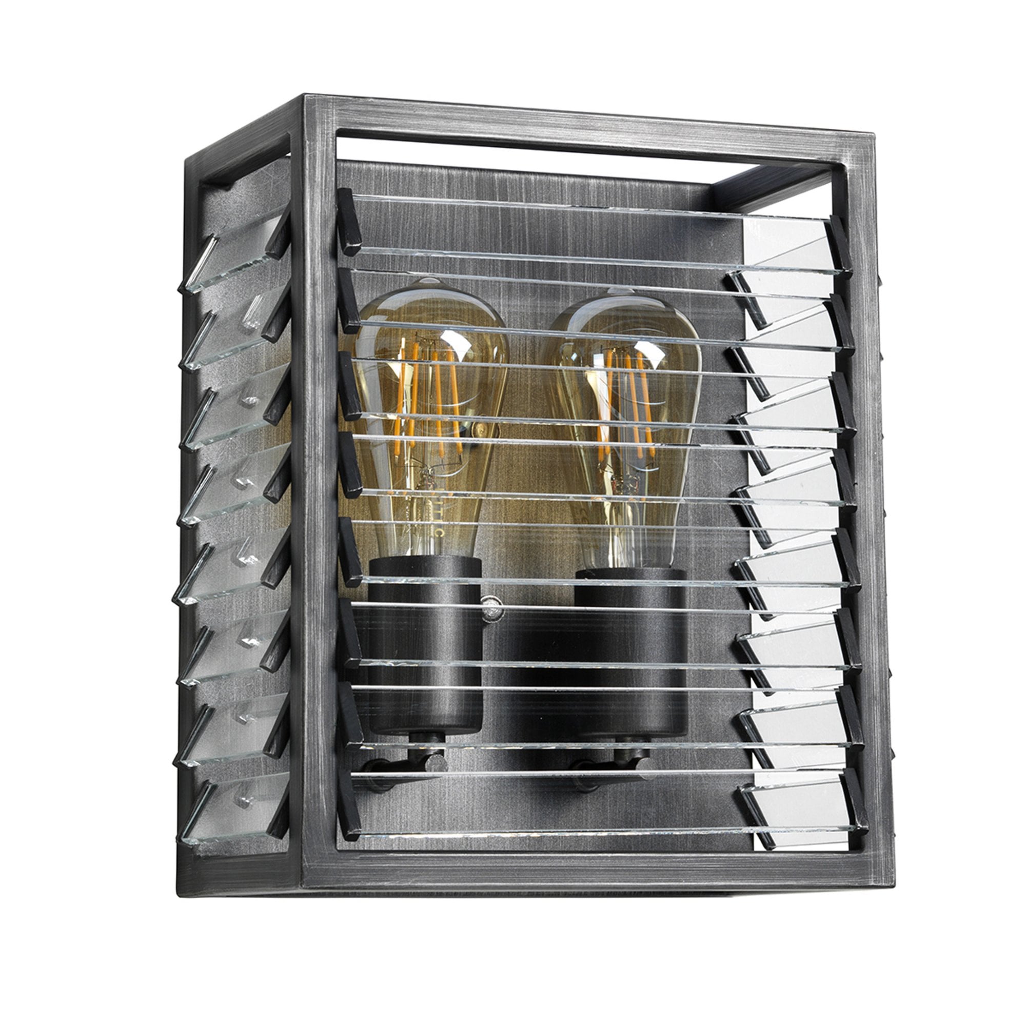 Elstead Louvre 2 Light Wall Light - Painted Gunmetal