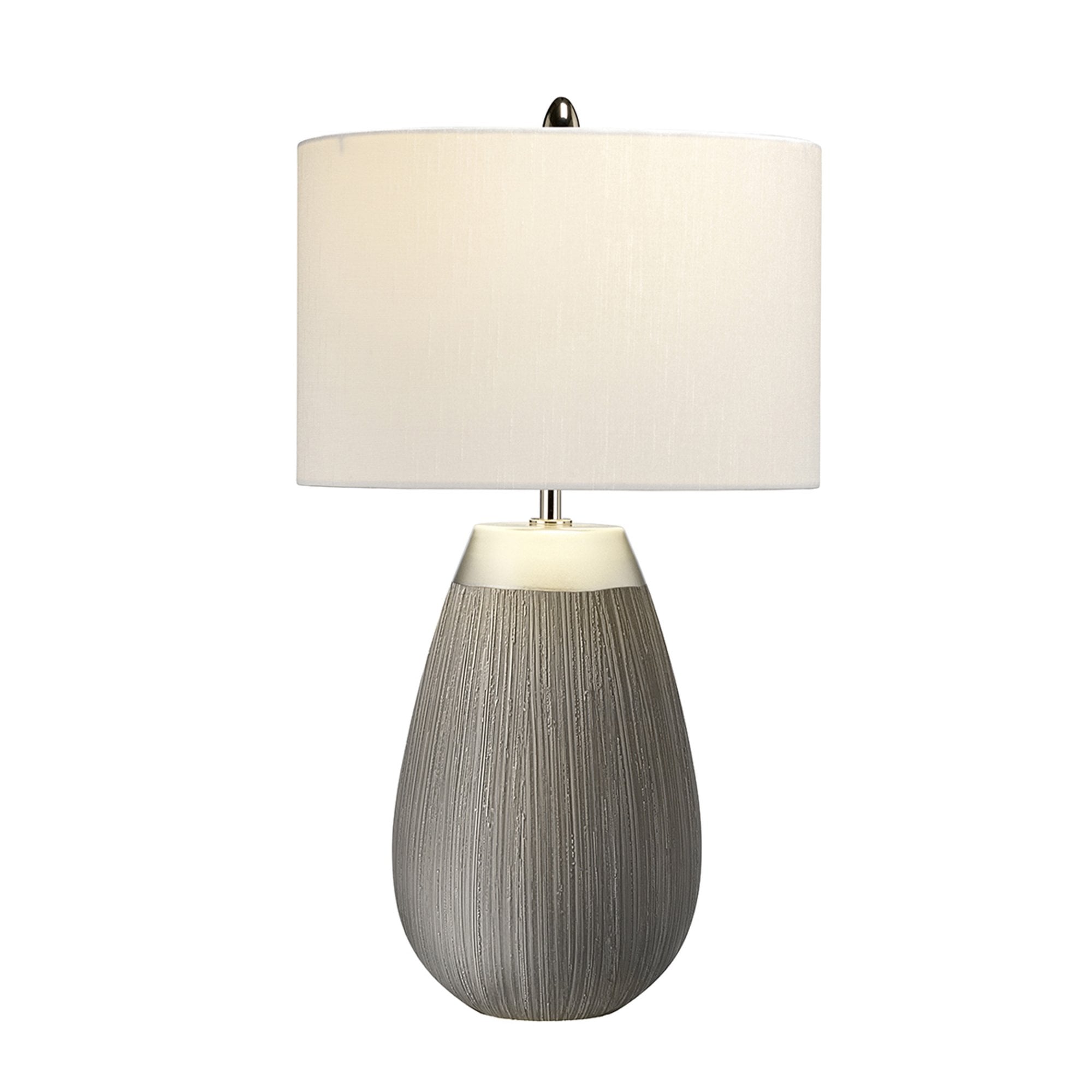 Quintiesse Harrow Single Table Lamp - Silver