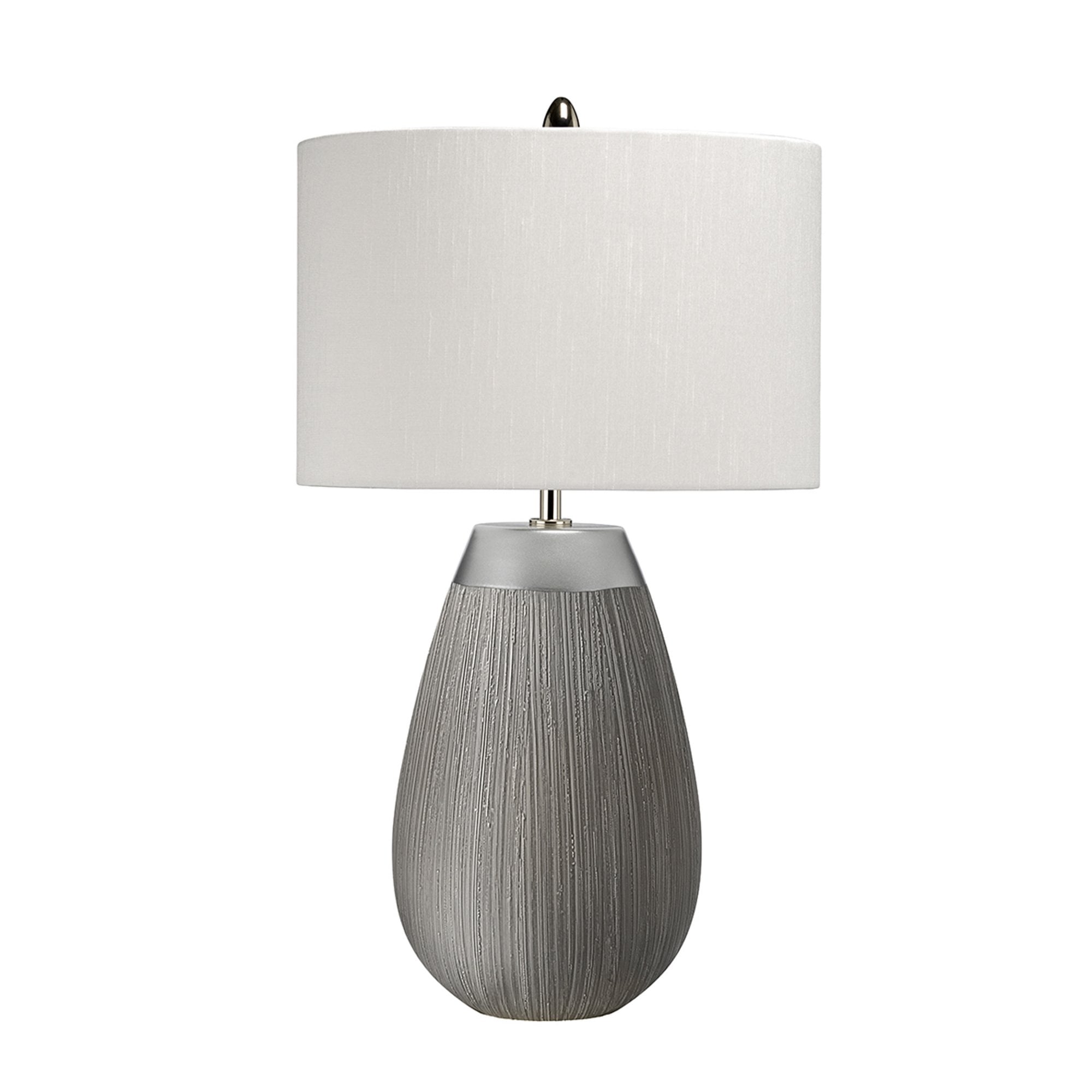 Quintiesse Harrow Single Table Lamp - Silver