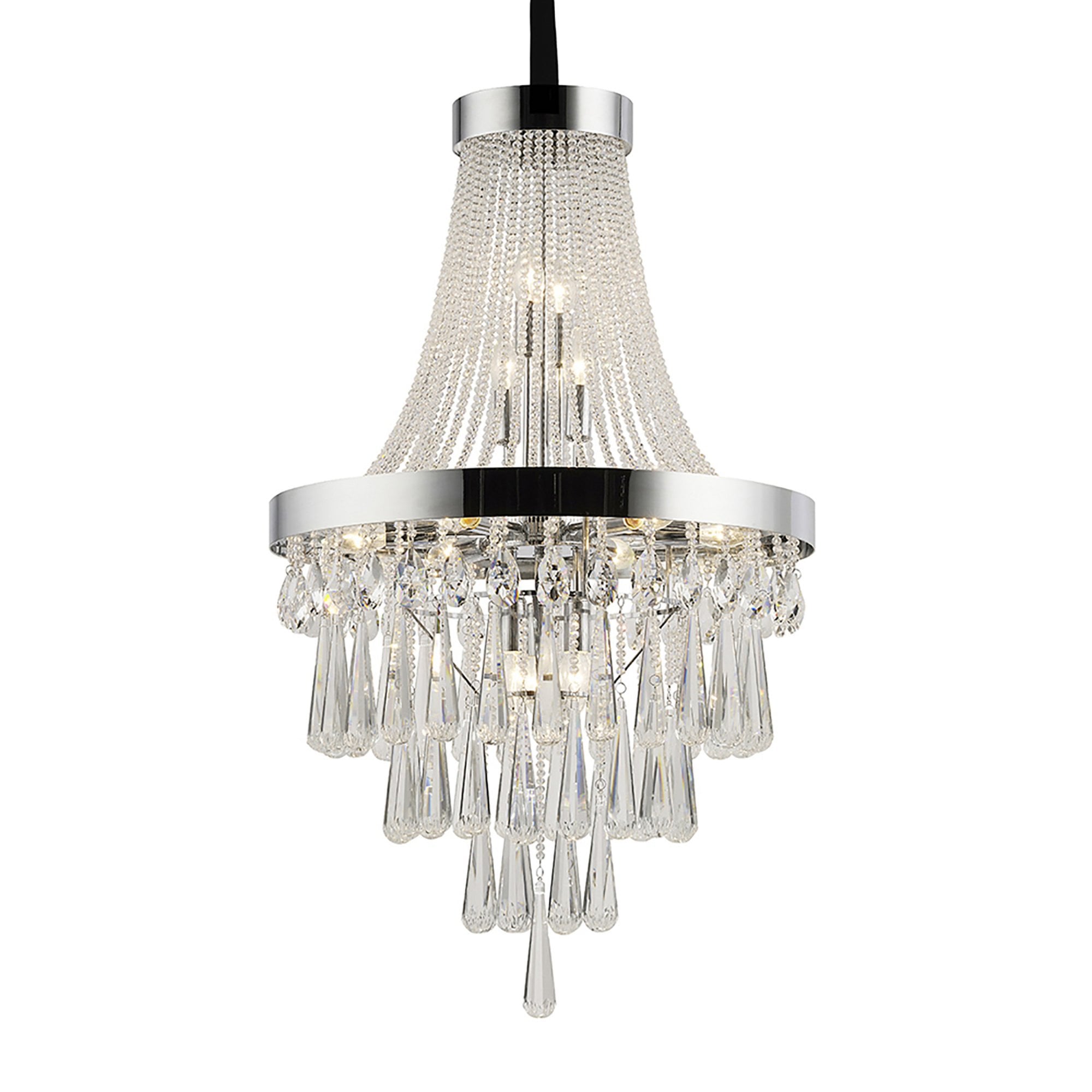 Diyas IL31430 Sophia Pendant 13 Light Polished Chrome/Crystal
