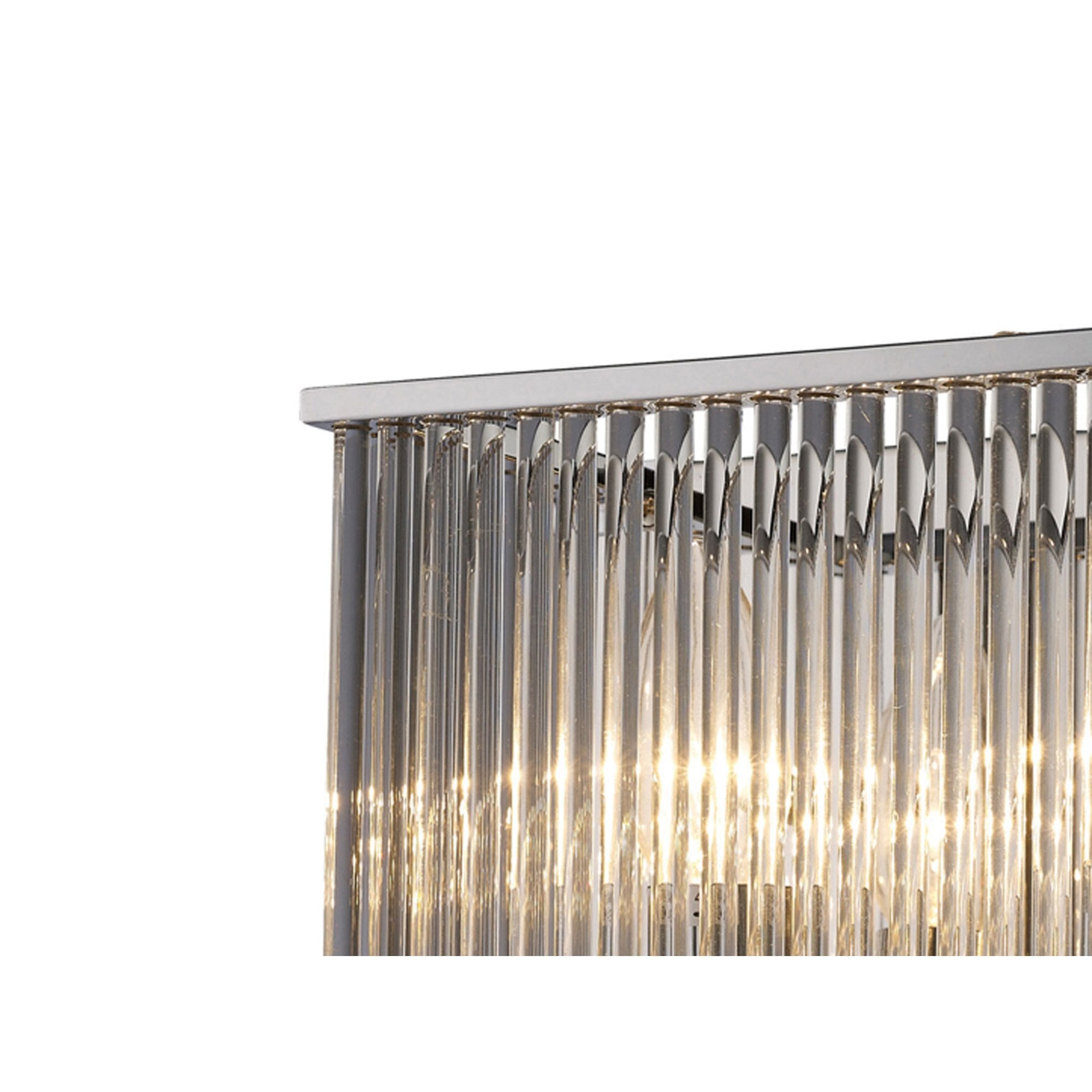 Diyas IL31410 Vanessa Wall Light Switched 2 Light Polished Chrome/Crystal