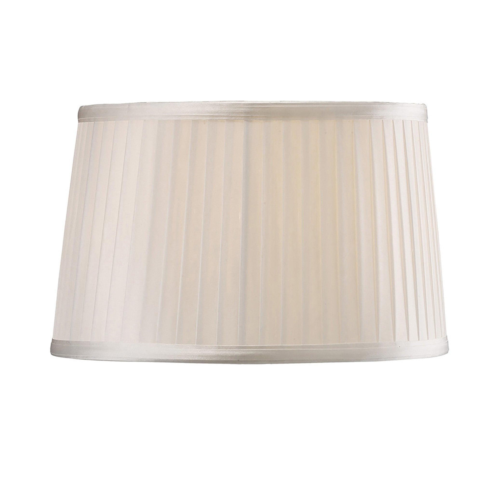Diyas ILS31210 Willow Fabric Shade - White 26/30cm - Shade Only