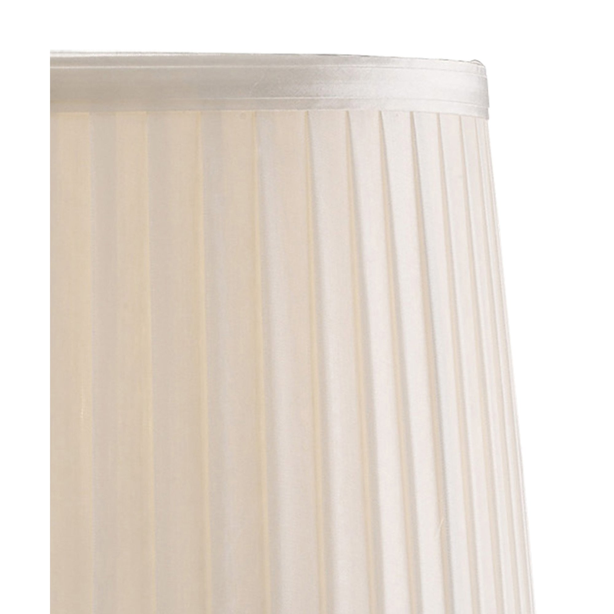 Diyas ILS31210 Willow Fabric Shade - White 26/30cm - Shade Only
