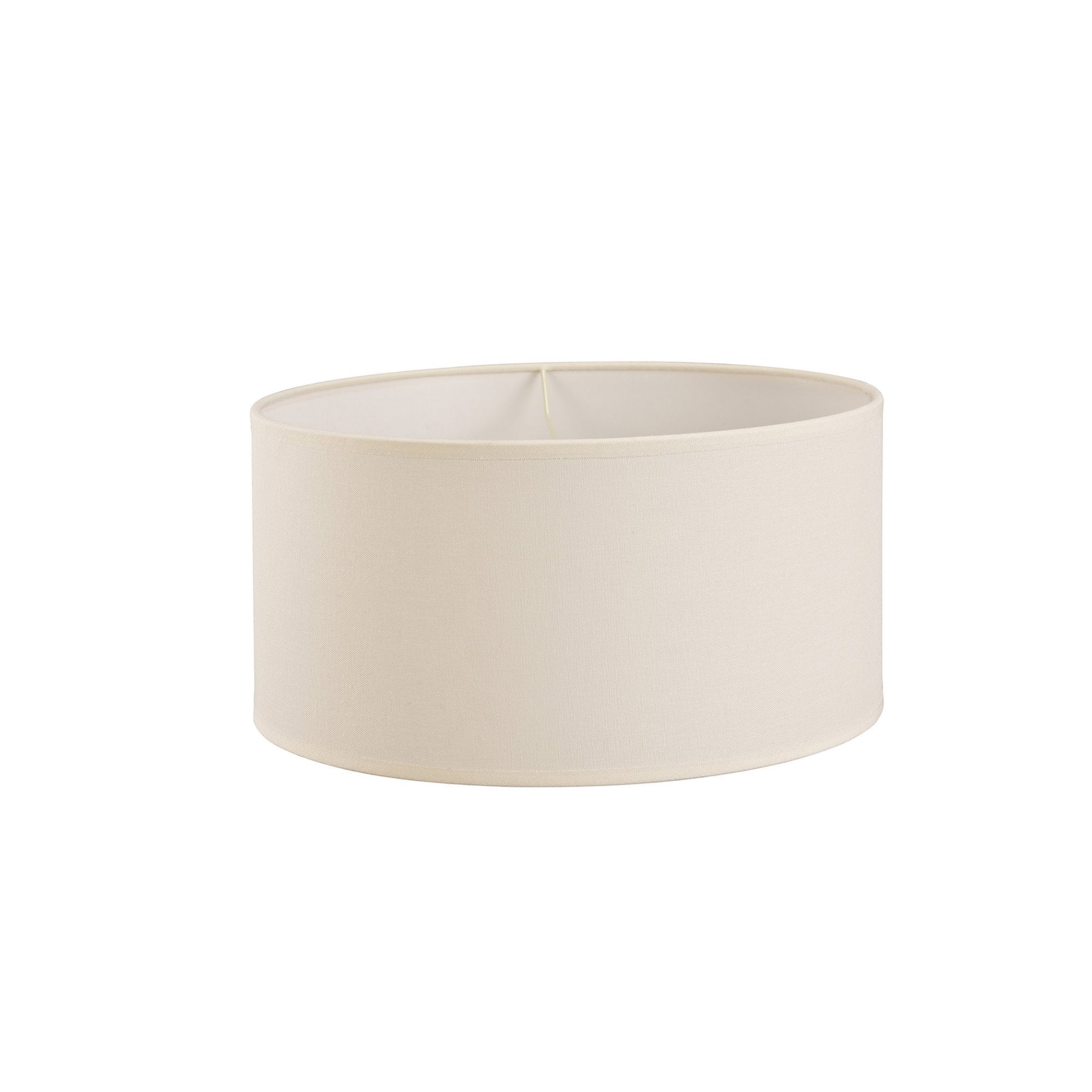 Diyas ILS20293 Victoria Round Fabric Shade - Ivory Cream 40cm - Shade Only