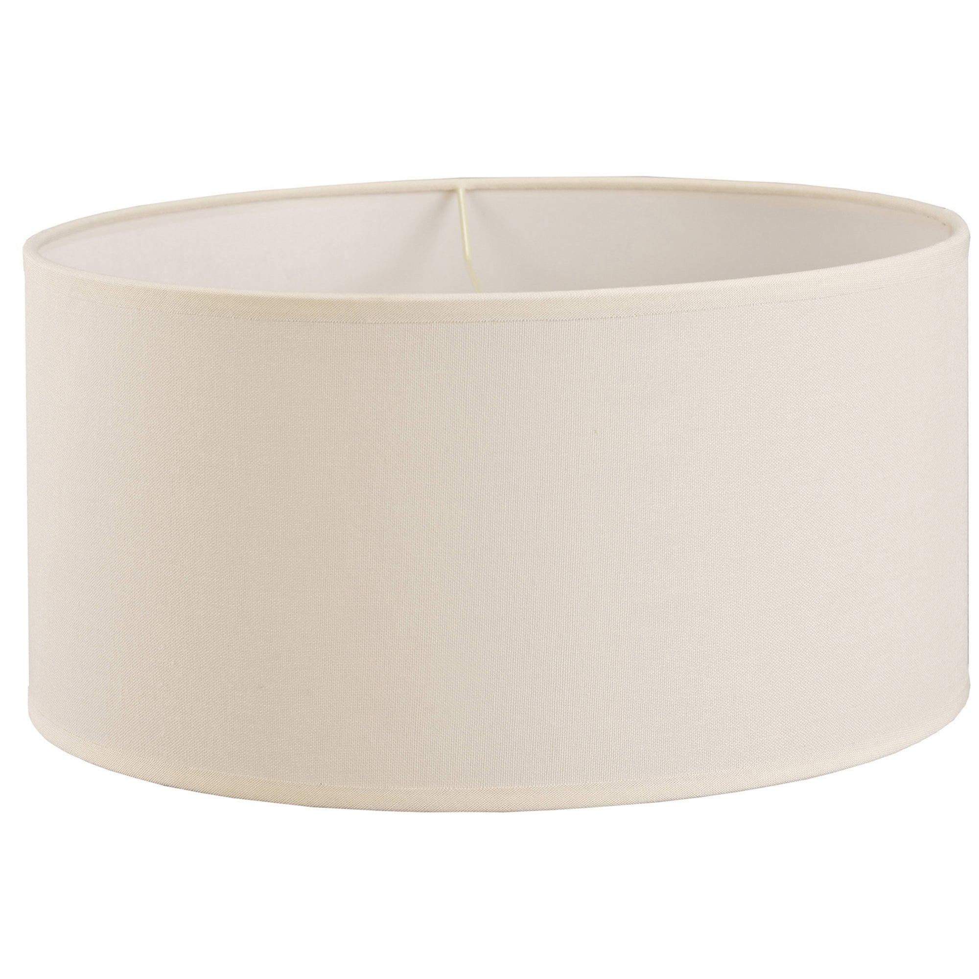 Diyas ILS20293 Victoria Round Fabric Shade - Ivory Cream 40cm - Shade Only