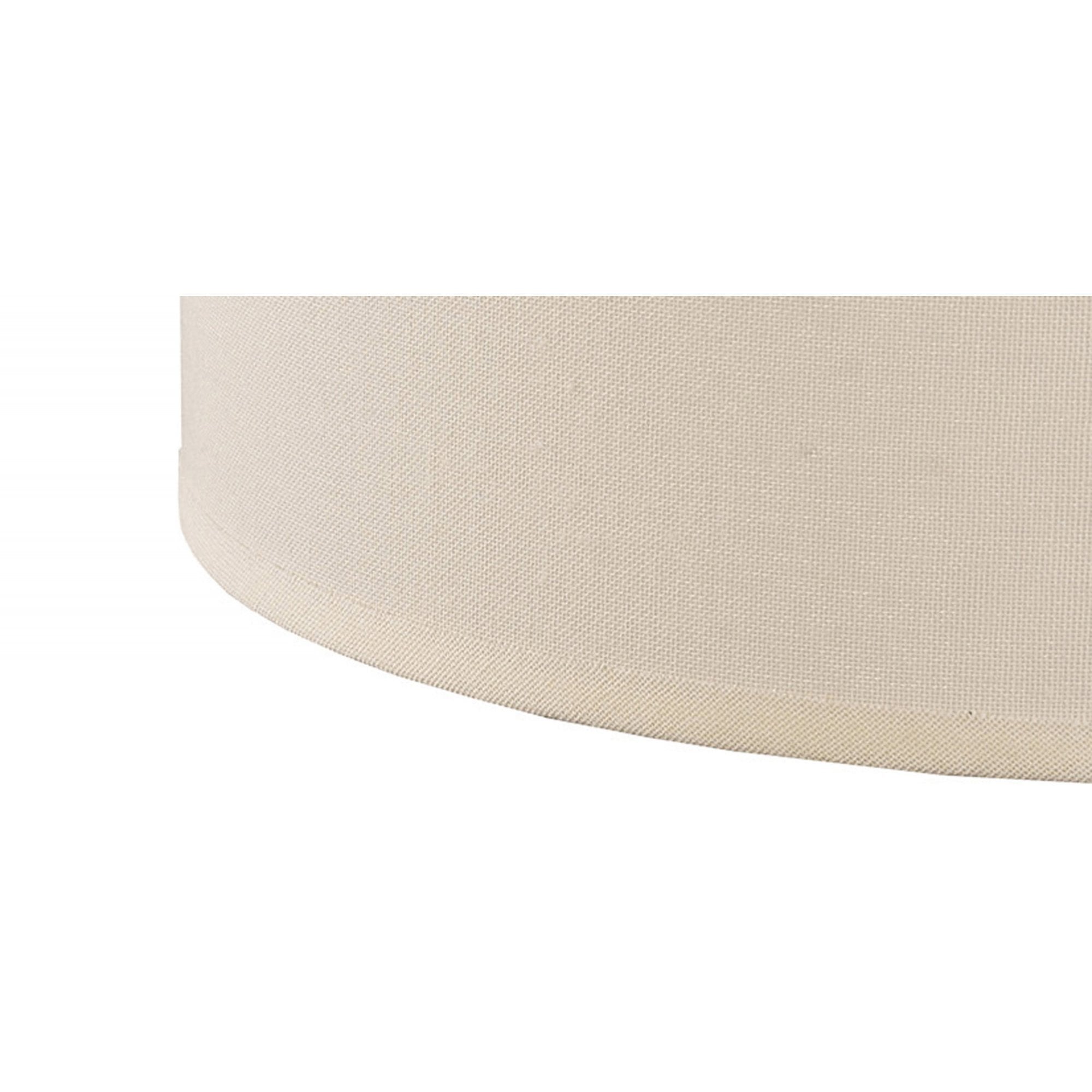 Diyas ILS20293 Victoria Round Fabric Shade - Ivory Cream 40cm - Shade Only