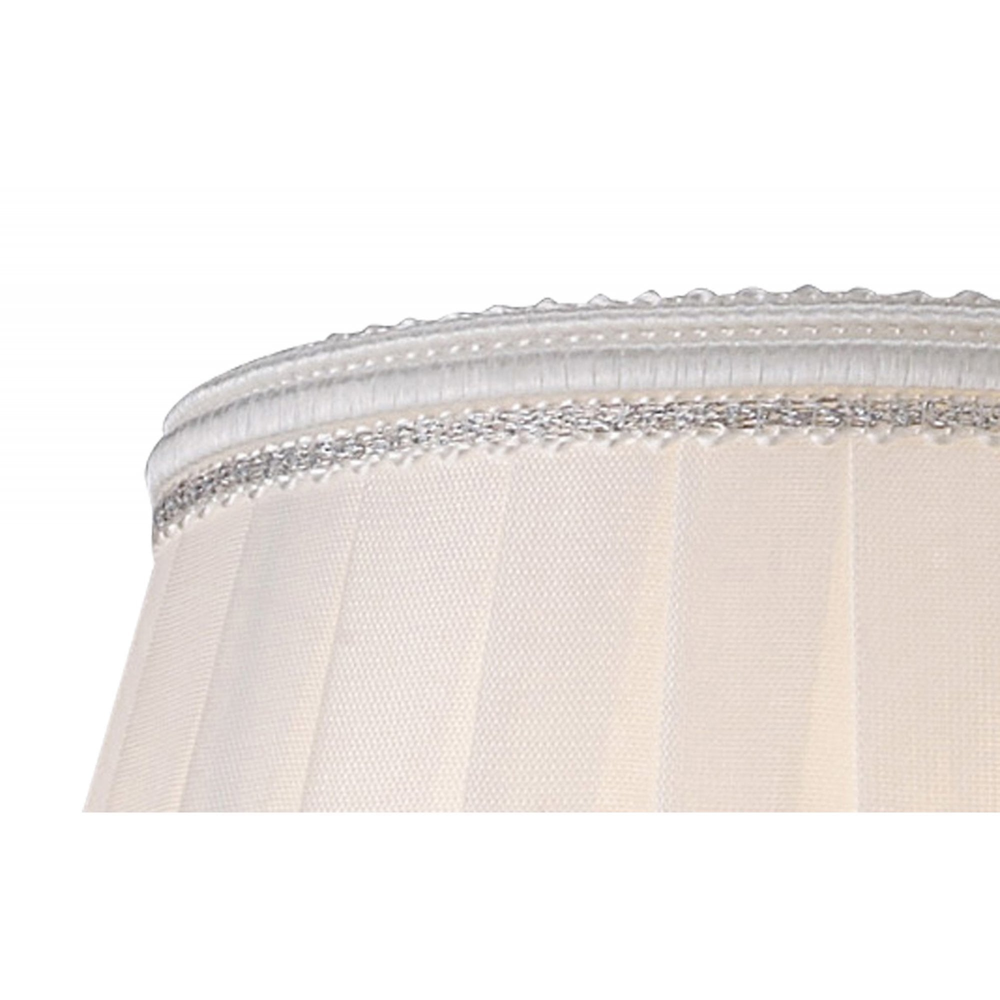 Diyas ILS31218 Willow Clip On Shade - White 8/13cm - Shade Only