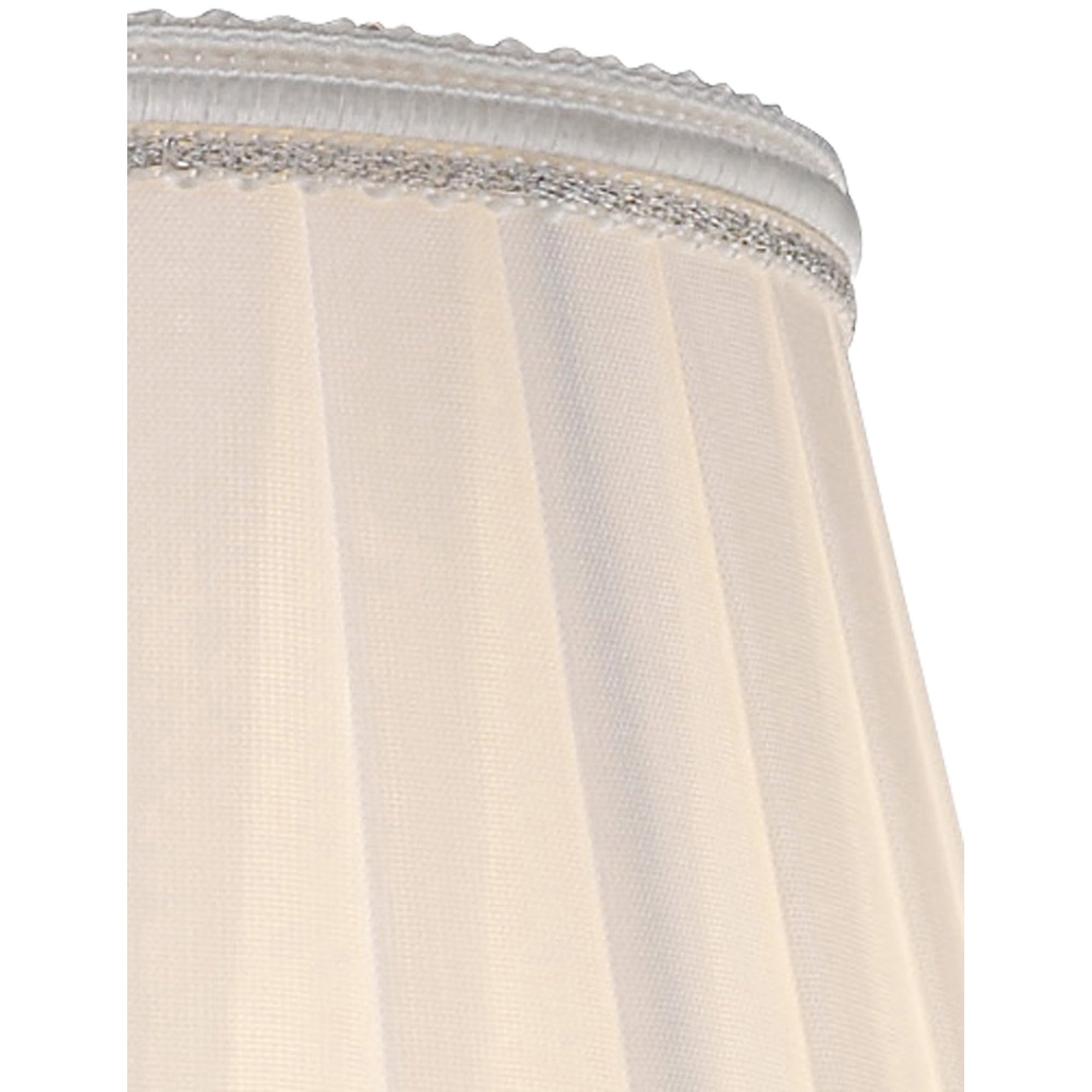 Diyas ILS31218 Willow Clip On Shade - White 8/13cm - Shade Only