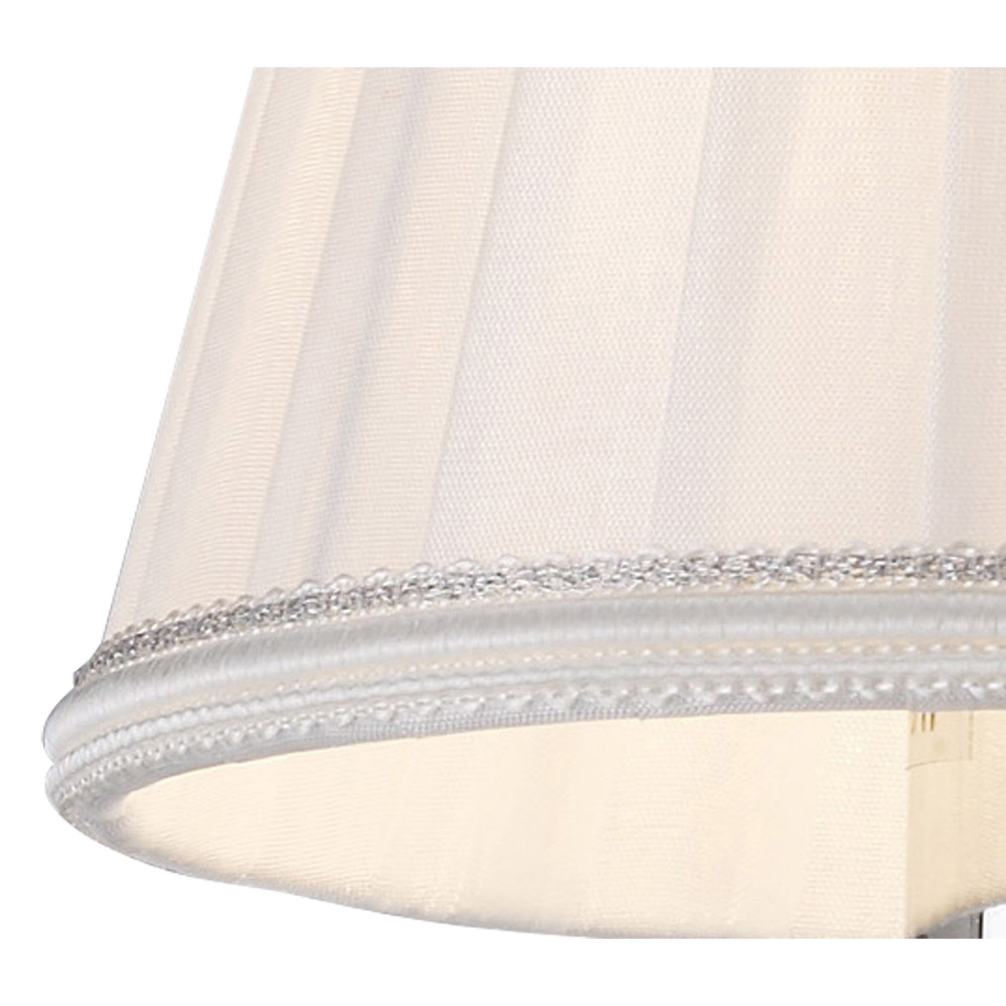 Diyas ILS31218 Willow Clip On Shade - White 8/13cm - Shade Only