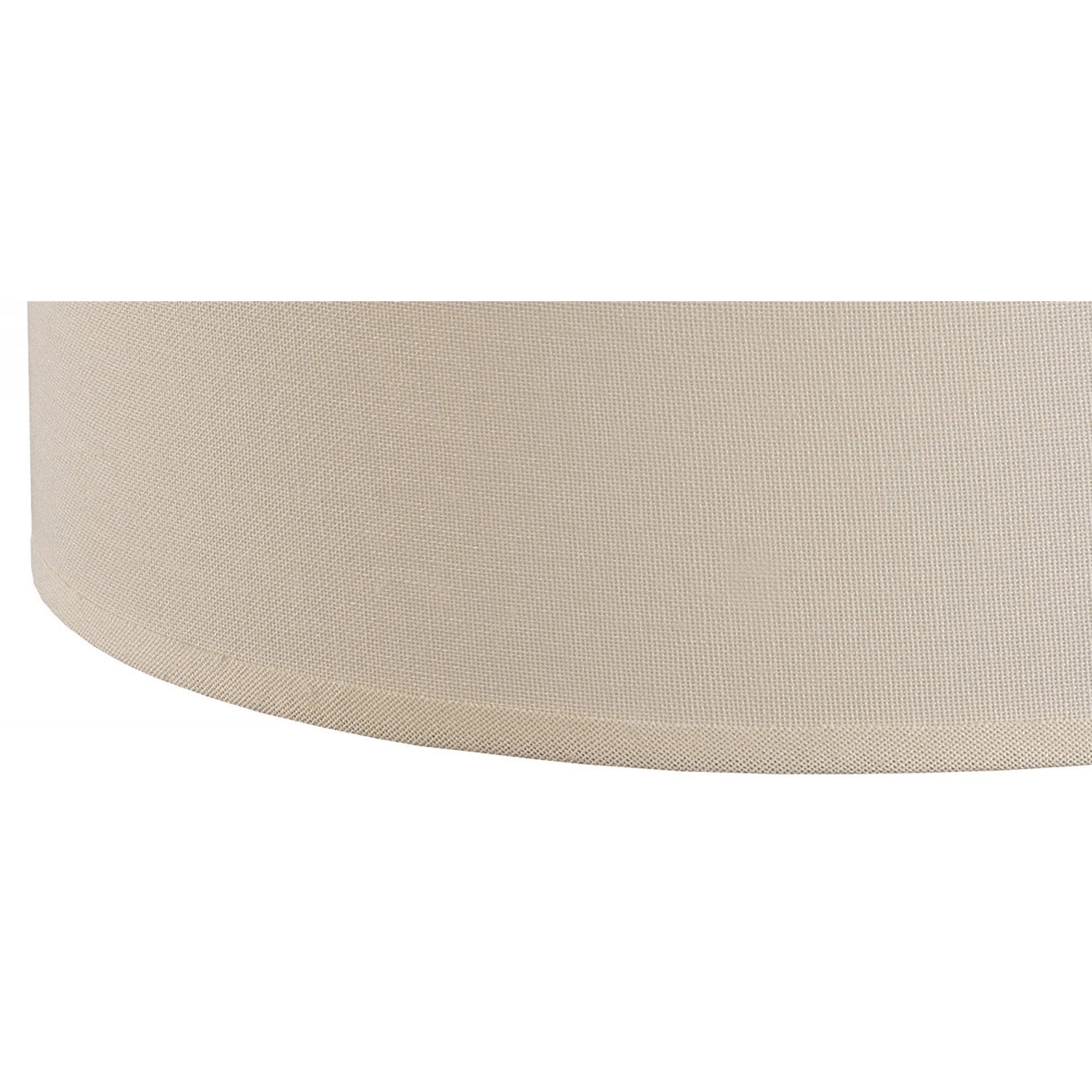 Diyas ILS20292 Victoria Round Fabric Shade - Ivory Cream 30cm - Shade Only