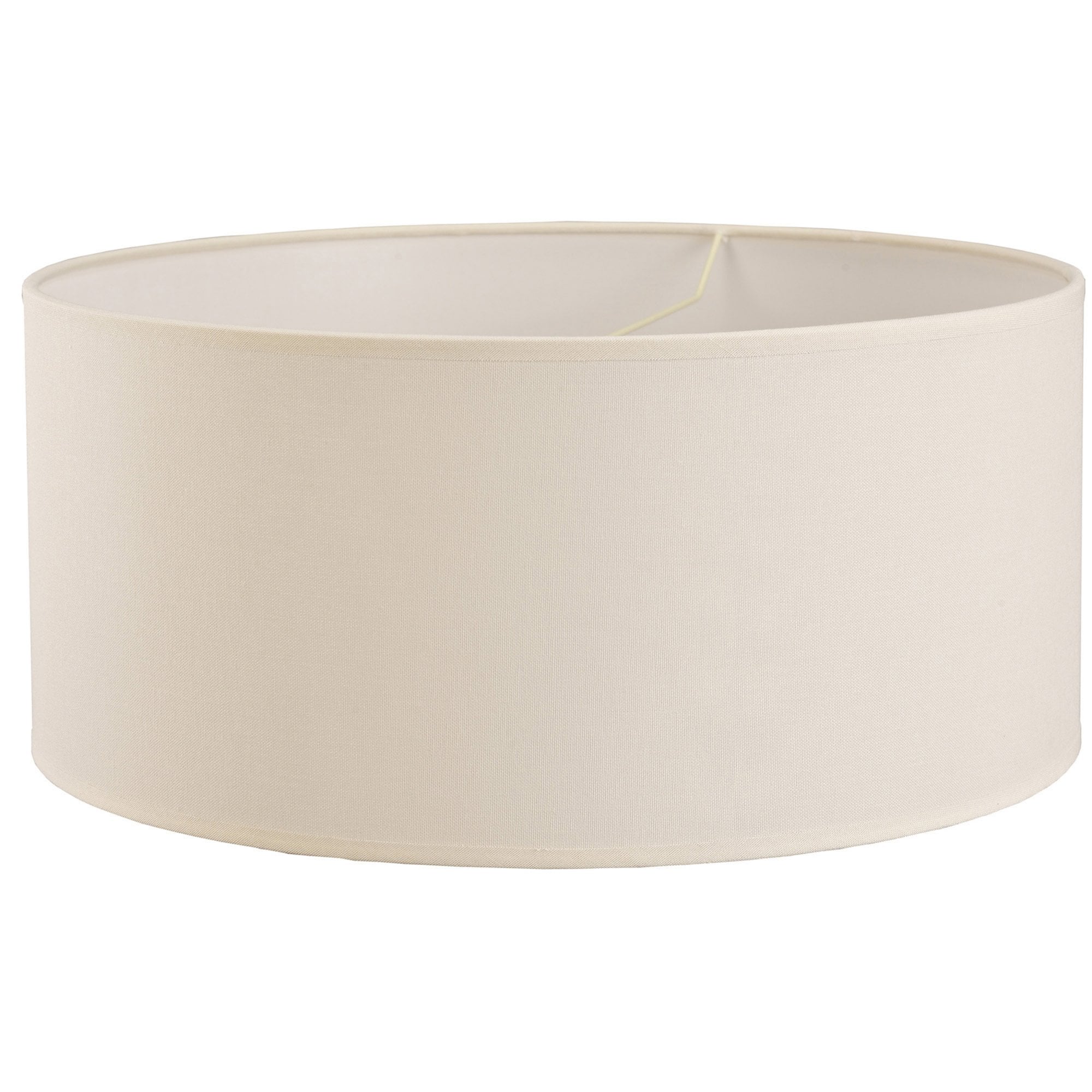 Diyas ILS20294 Victoria Round Fabric Shade - Ivory Cream 50cm - Shade Only