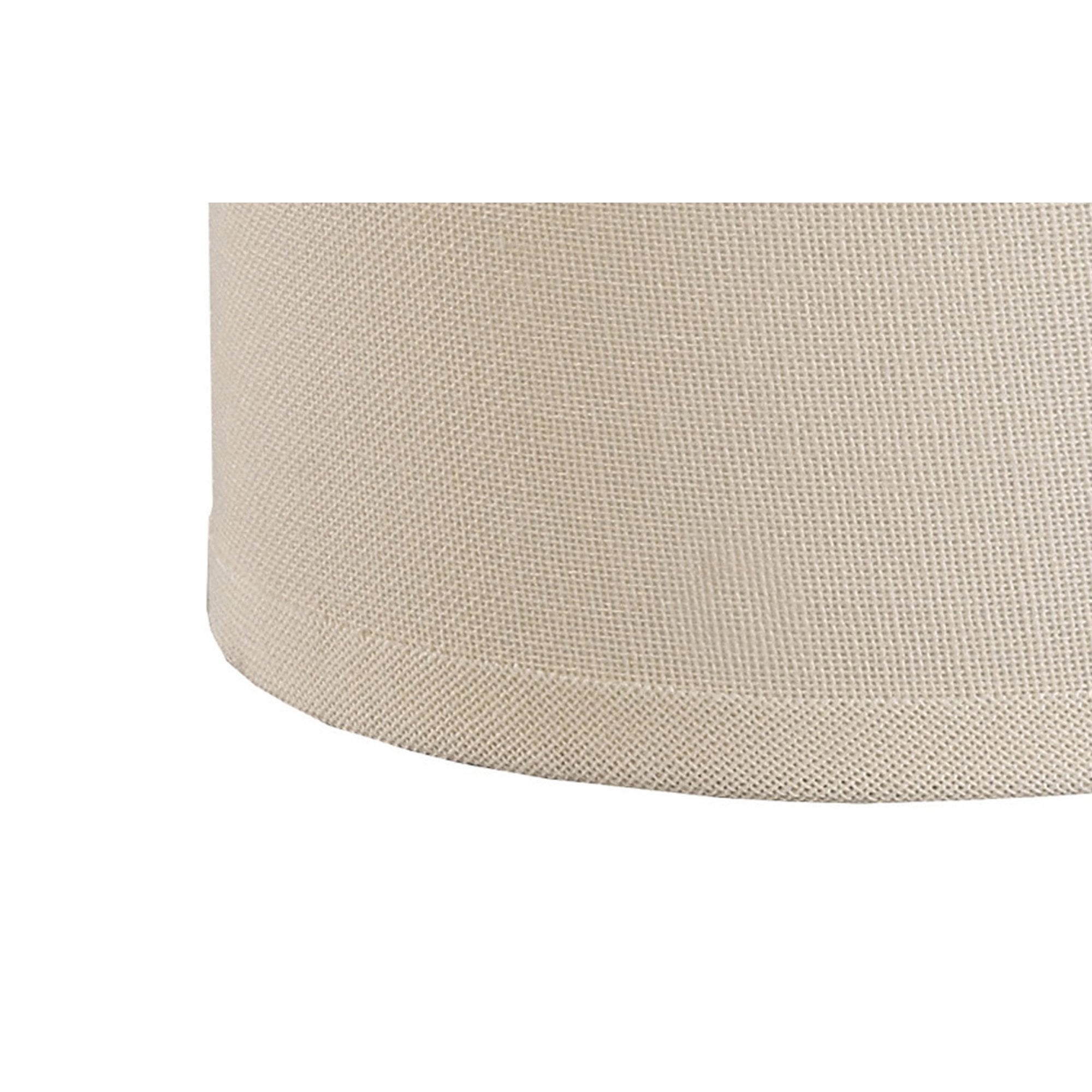 Diyas ILS20290 Victoria Round Fabric Shade - Ivory Cream 13cm - Shade Only
