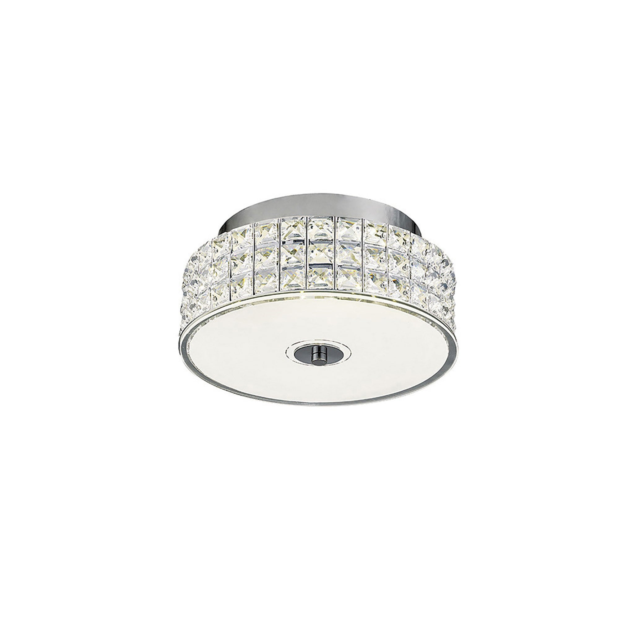 Diyas IL80020 Hawthorne Round Ceiling 18W 1050lm LED 4000K Polished Chrome/Crystal