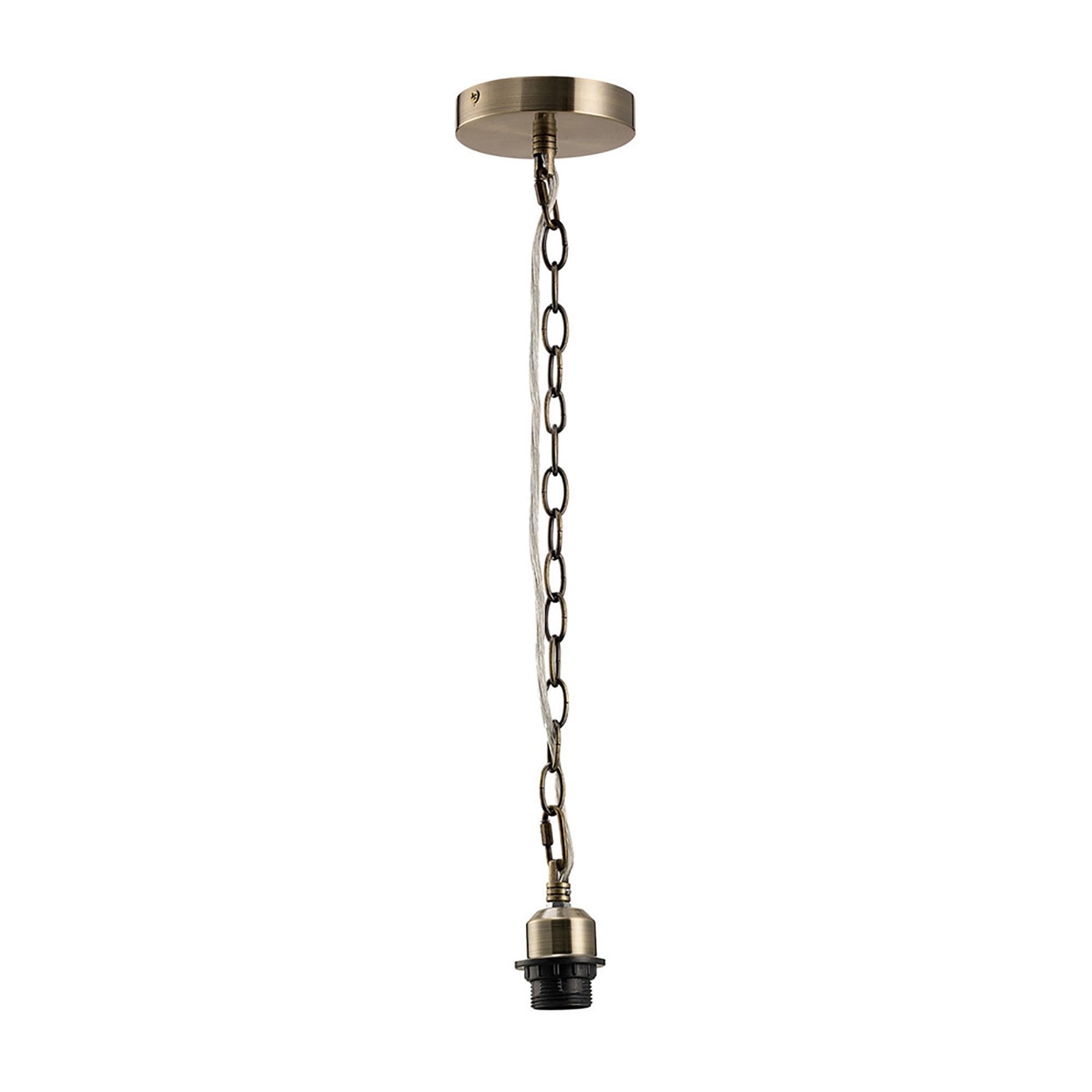 Diyas IL60016 Kudo Electrical Suspension Kit 1 Light Antique Brass