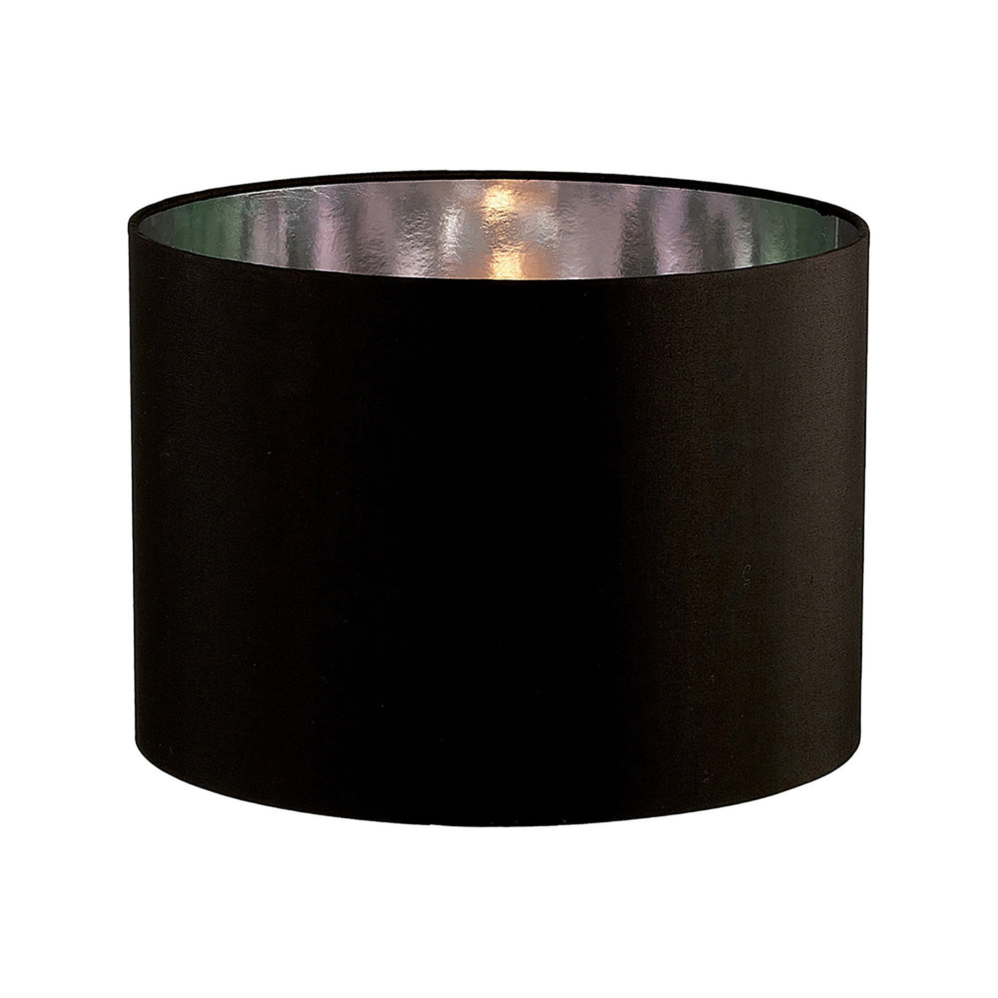 Diyas ILS20283 Duo Round Shade - Large Black/Chrome 41cm - Shade Only