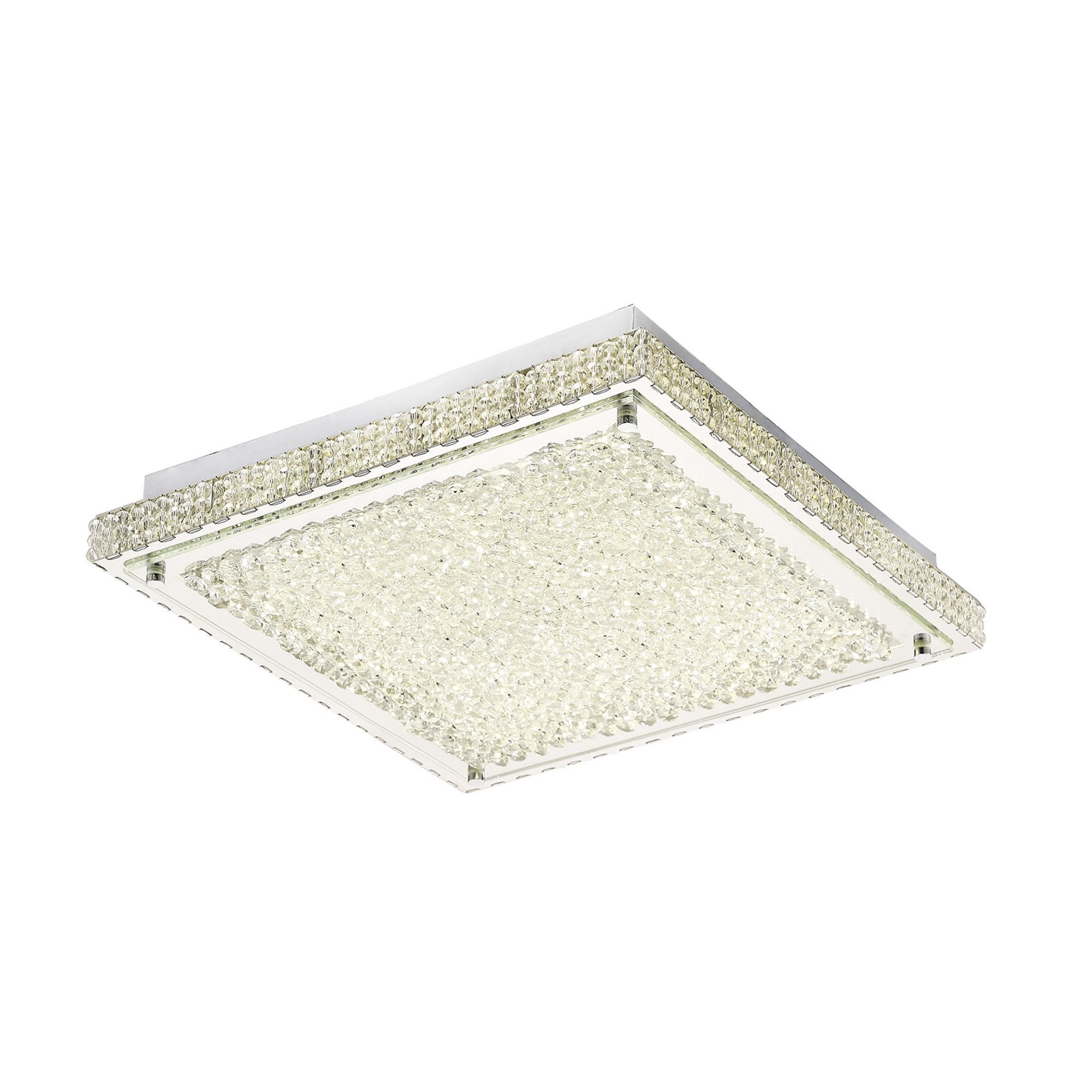 Diyas IL80072 Amelia Ceiling 21W 2100lm LED 4000K Stainless Steel/Crystal