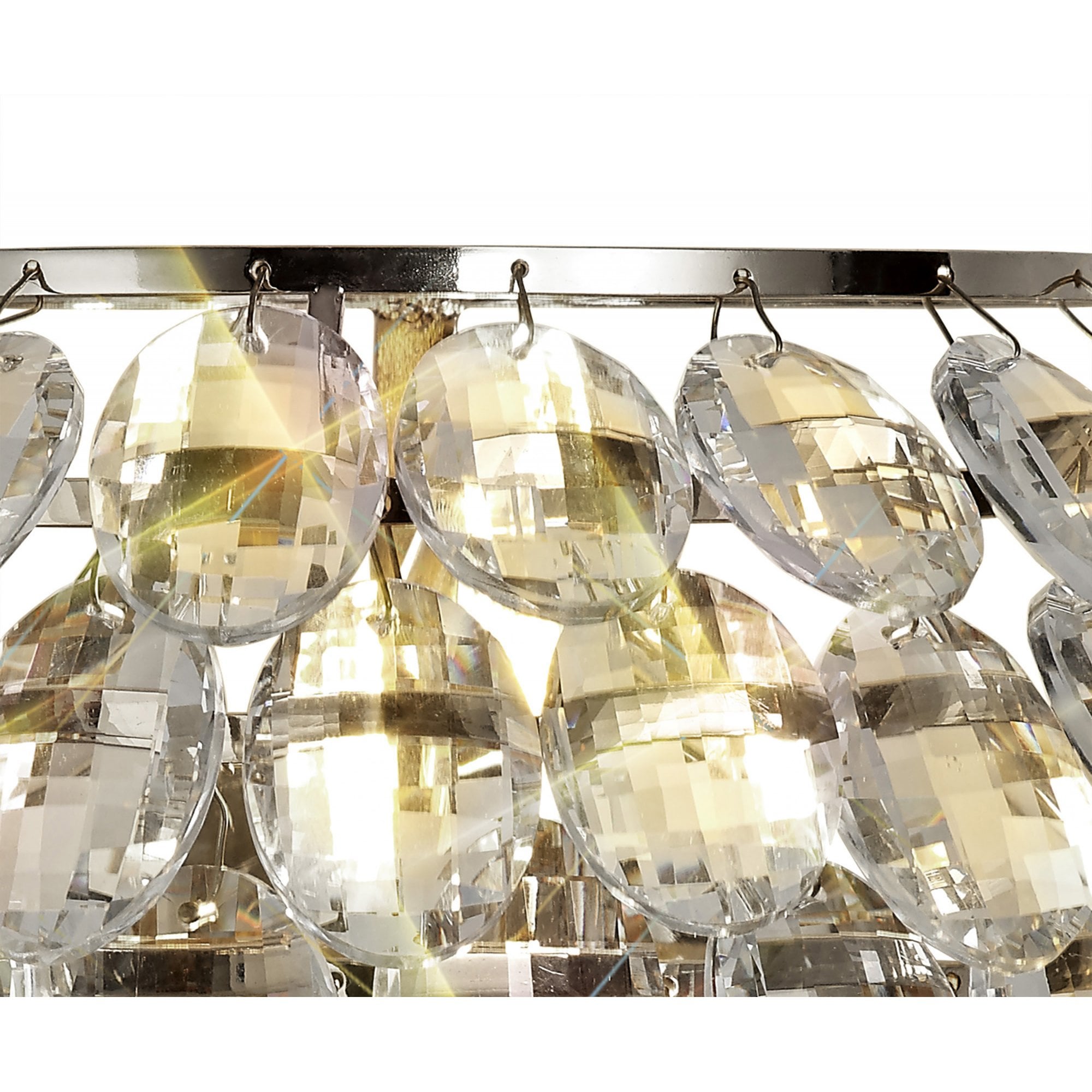 Diyas Coniston Wall Lamp Single Light E14 - Polished Chrome/Crystal