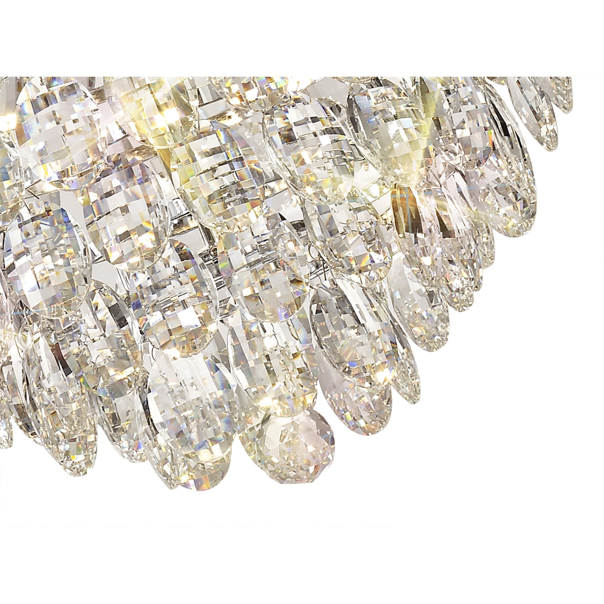 Diyas Coniston Pendant 6 Light E14 - Polished Chrome/Crystal