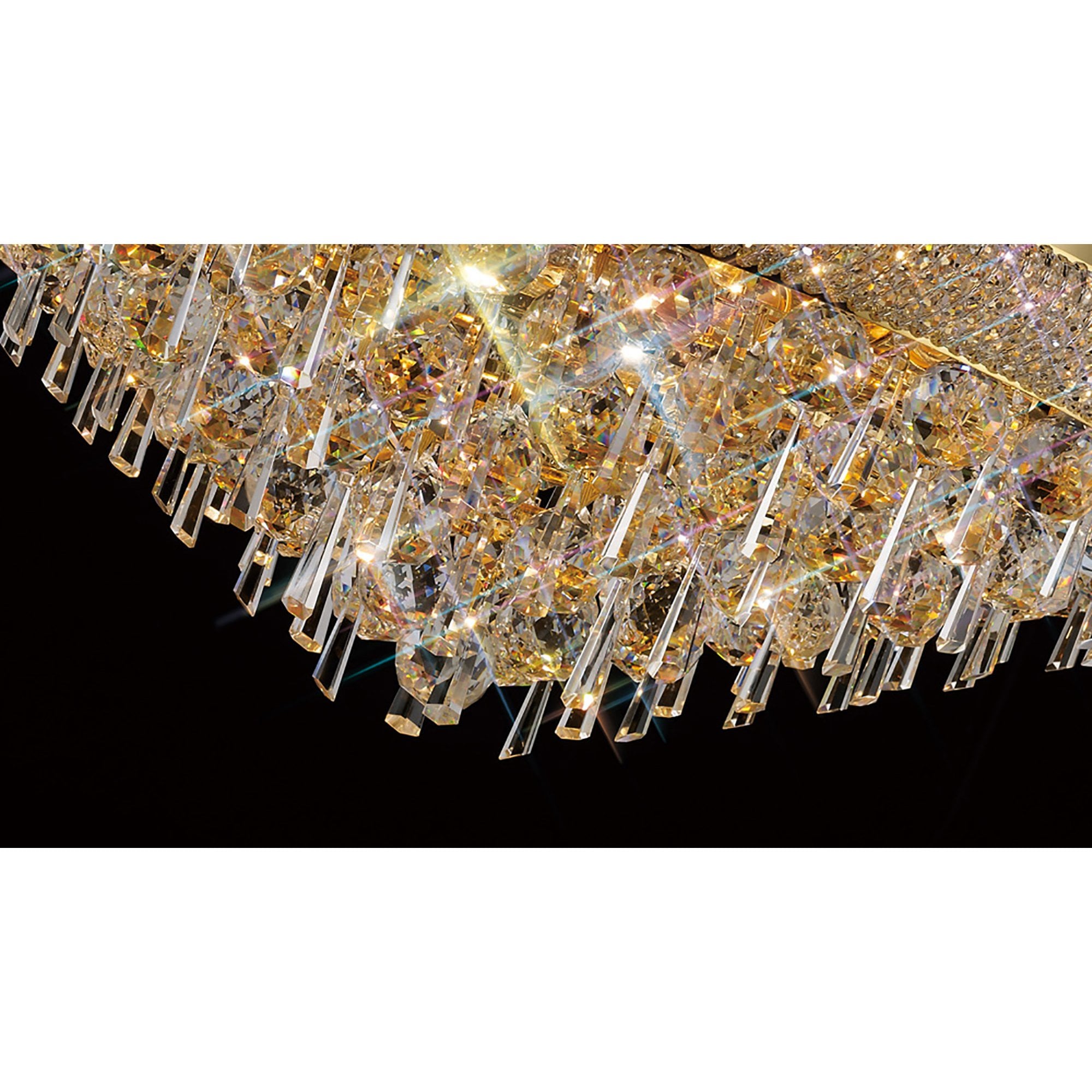 Diyas Alexandra 9 Light Ceiling Light - French Gold & Crystal