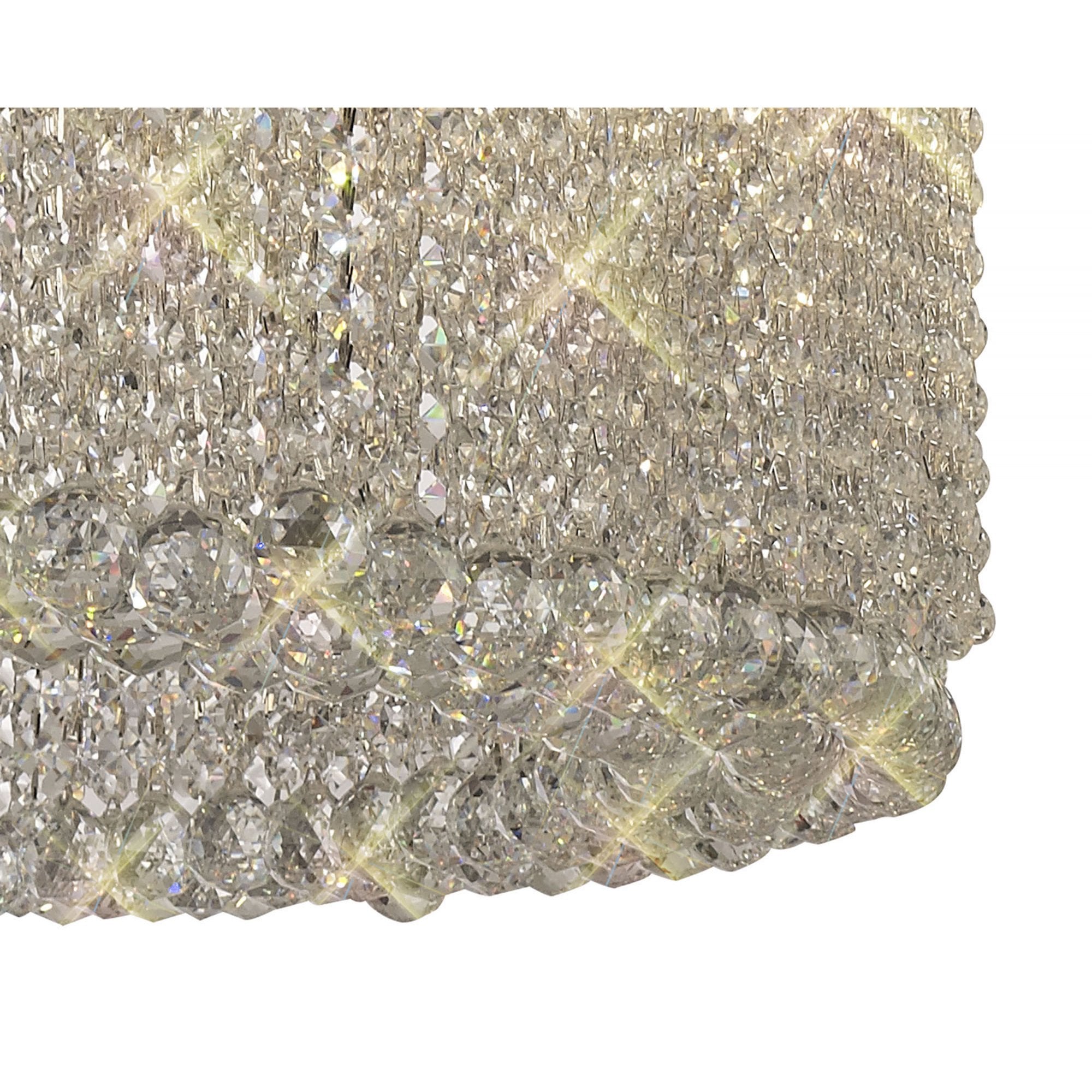 Diyas Empire 110cm Round Pendant Chandelier - Polished Chrome/Crystal