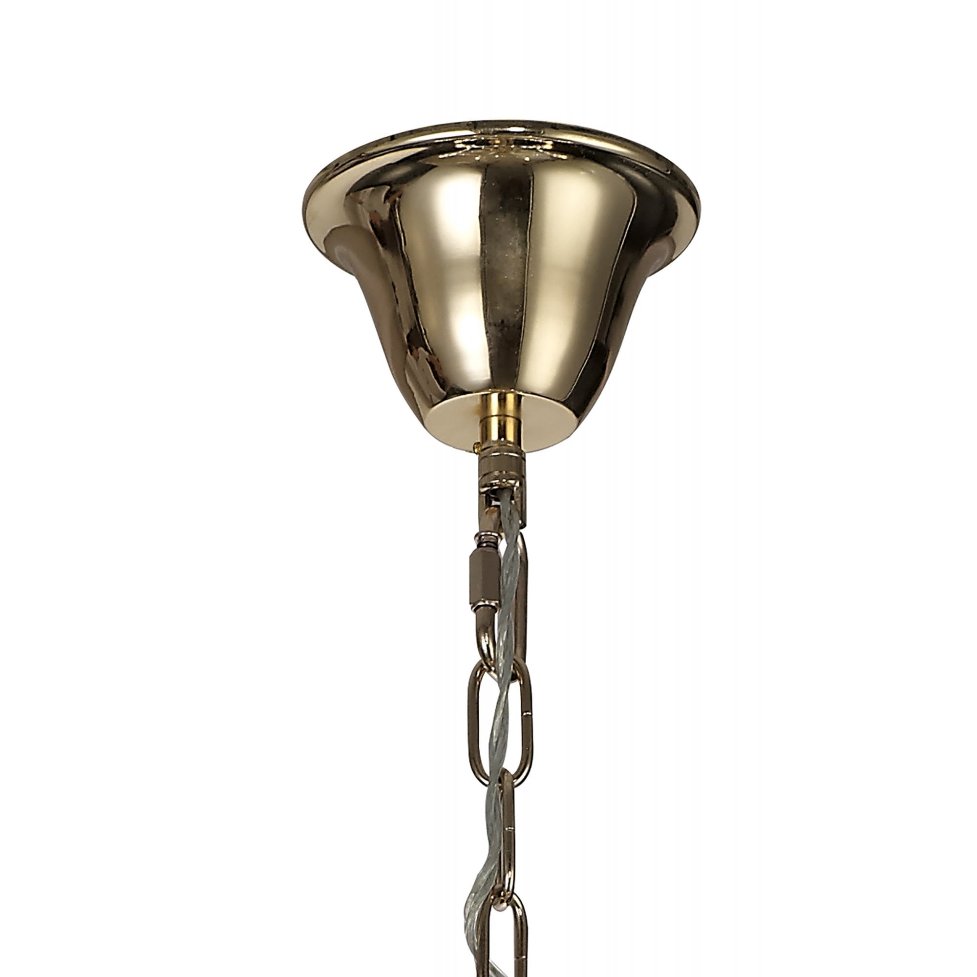 Diyas Armand Pendant 6 Light E14 - French Gold/Crystal