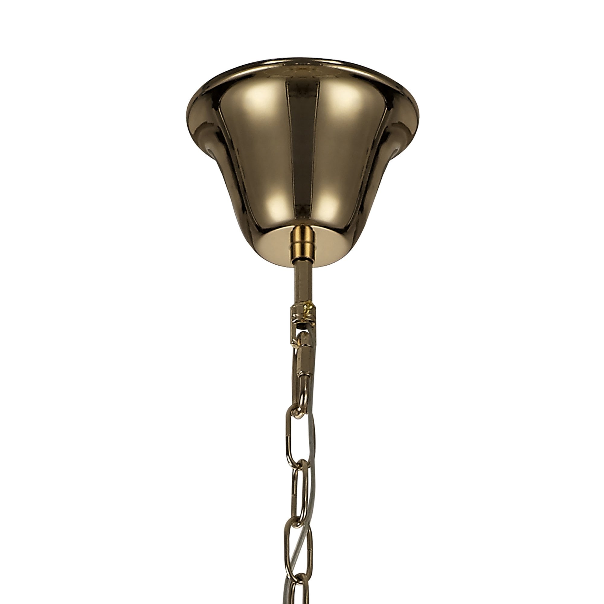 Diyas Armand Pendant 8 Light E14 - French Gold/Crystal