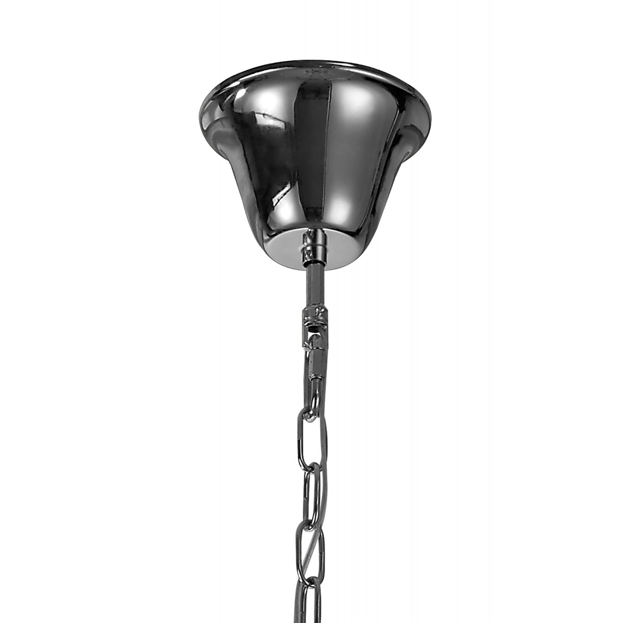 Diyas Armand Pendant 8 Light E14 - Polished Chrome/Crystal