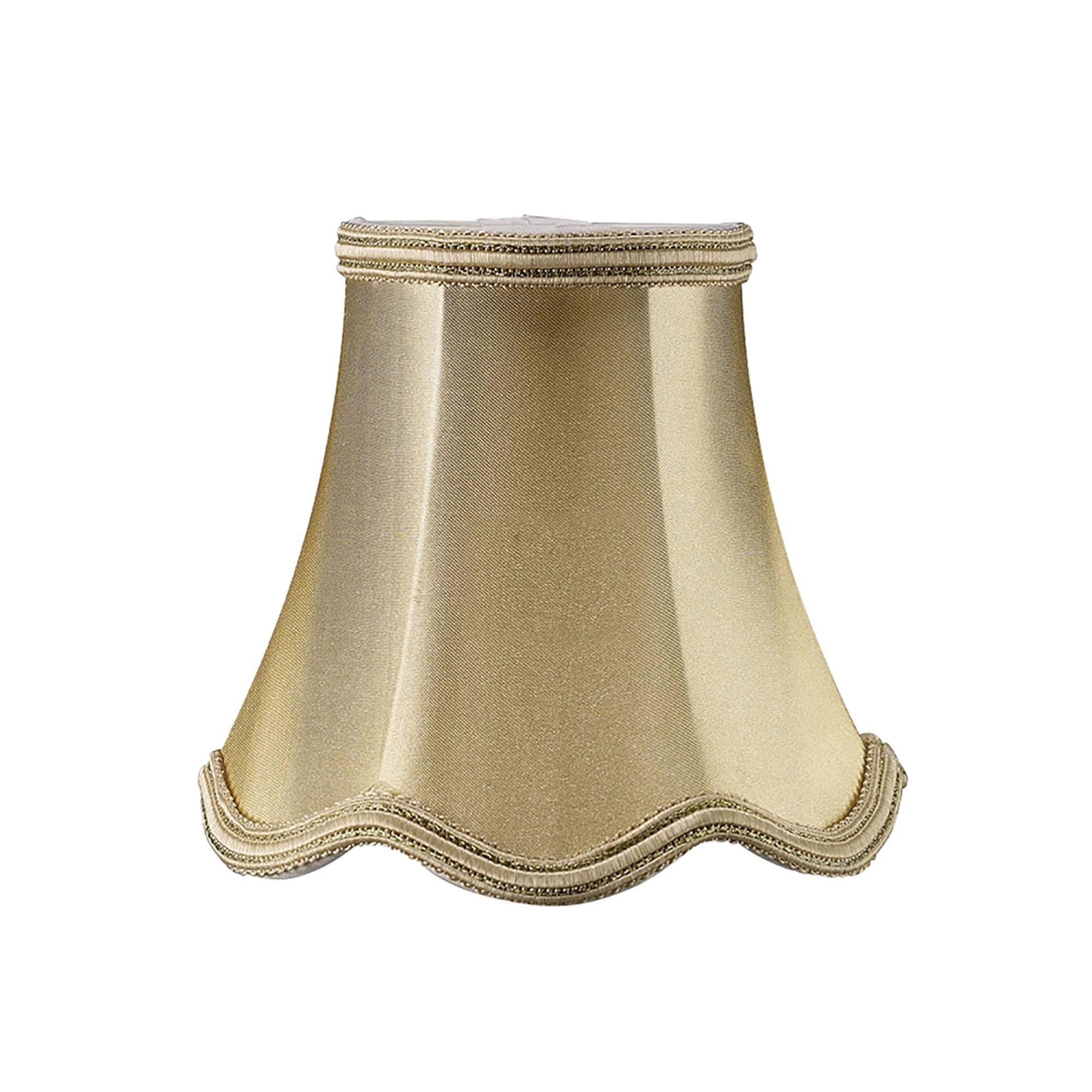 Diyas ILS10615 Onida Clip-On Fabric Shade - Gold Shimmer Finish 7/13cm - Shade Only