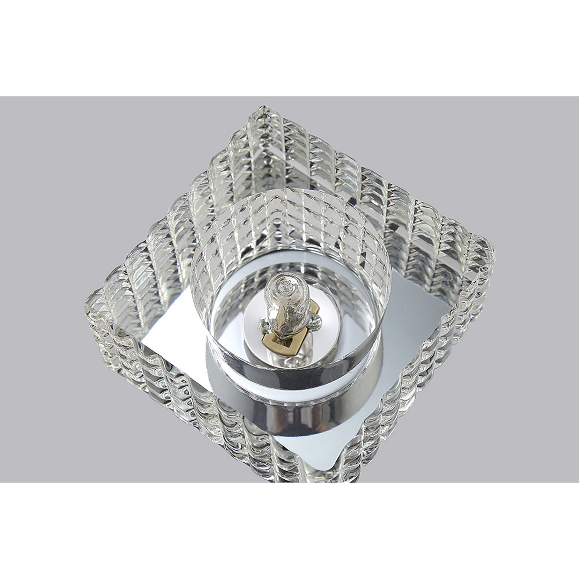 Diyas IL31842CH Ria G9 Cube Pattern Square Downlight Polished Chrome/Crystal