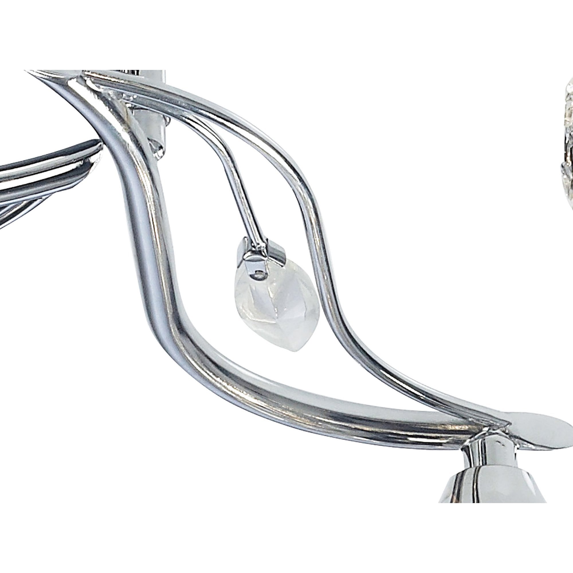 Diyas IL30954 Leimo Ceiling 4 Light Polished Chrome/Crystal