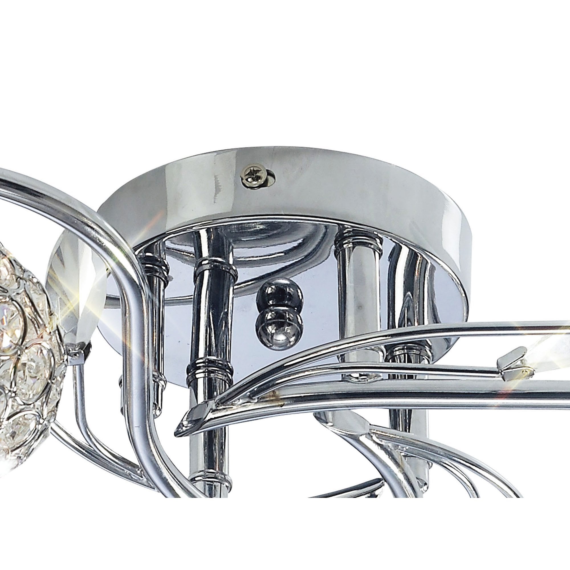 Diyas IL30954 Leimo Ceiling 4 Light Polished Chrome/Crystal