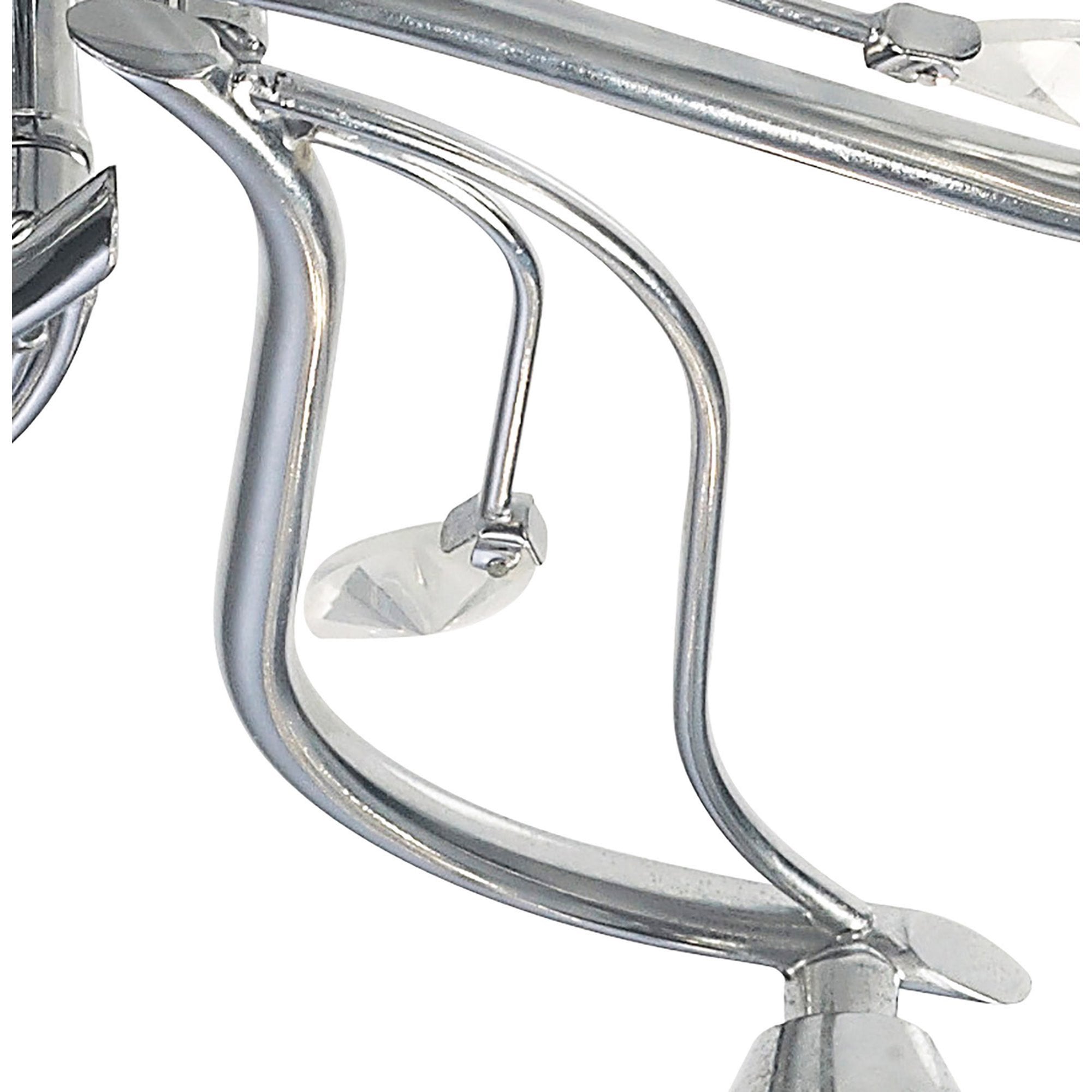 Diyas IL30956 Leimo Ceiling 6 Light Polished Chrome/Crystal