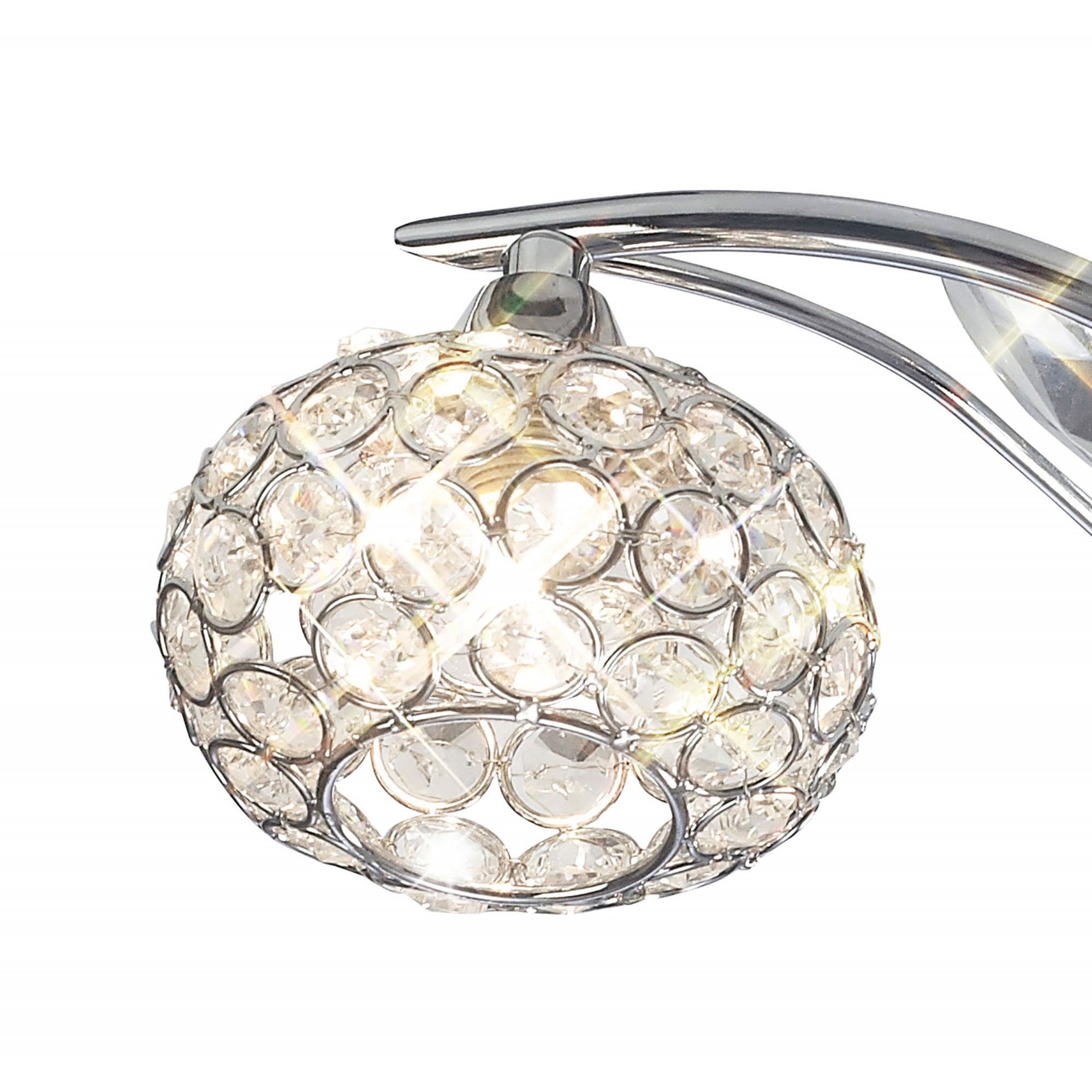 Diyas IL30953 Leimo Ceiling 3 Light Polished Chrome/Crystal