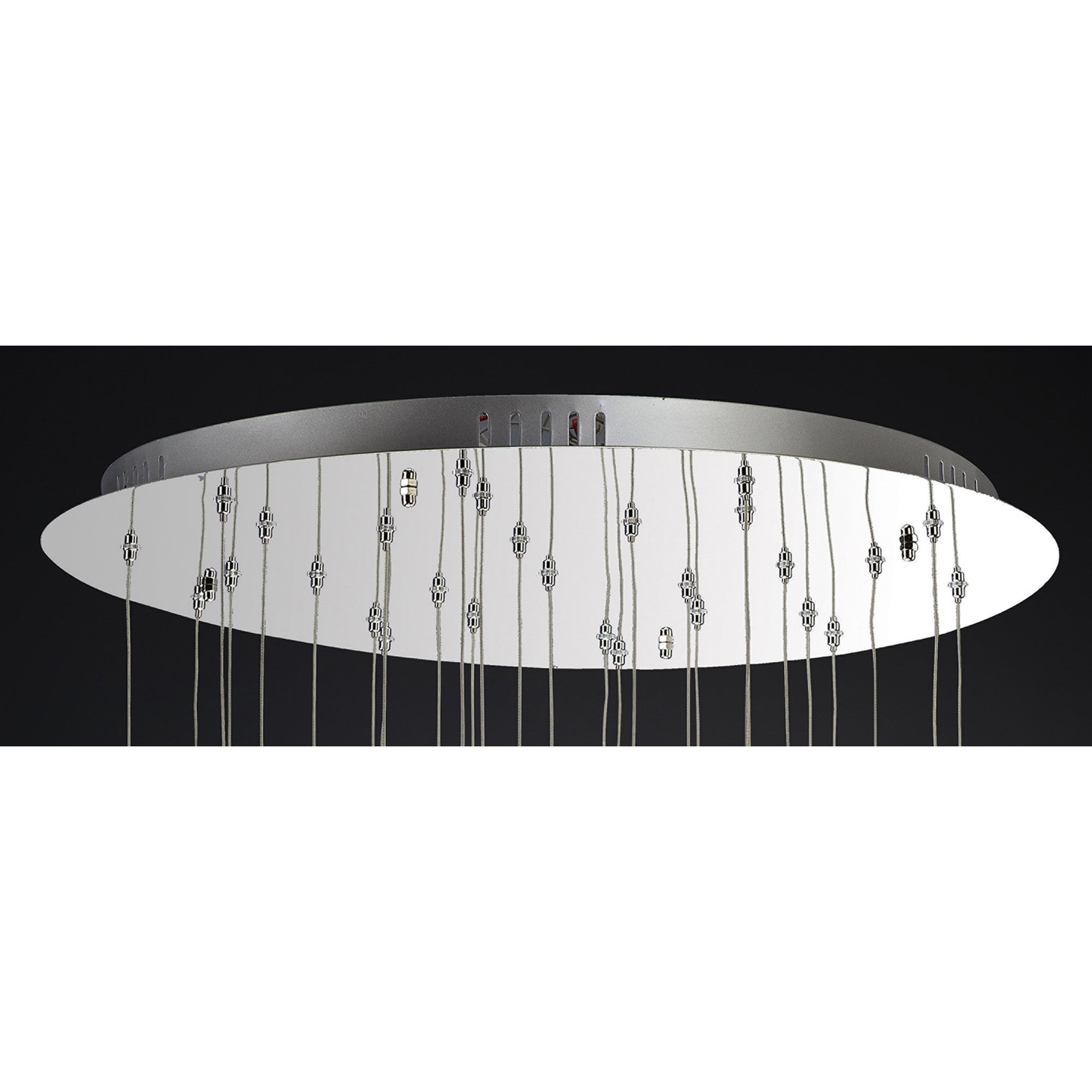 Diyas IL31147 Aviva Pendant Round 28 Light 4000K LED Polished Chrome/Crystal