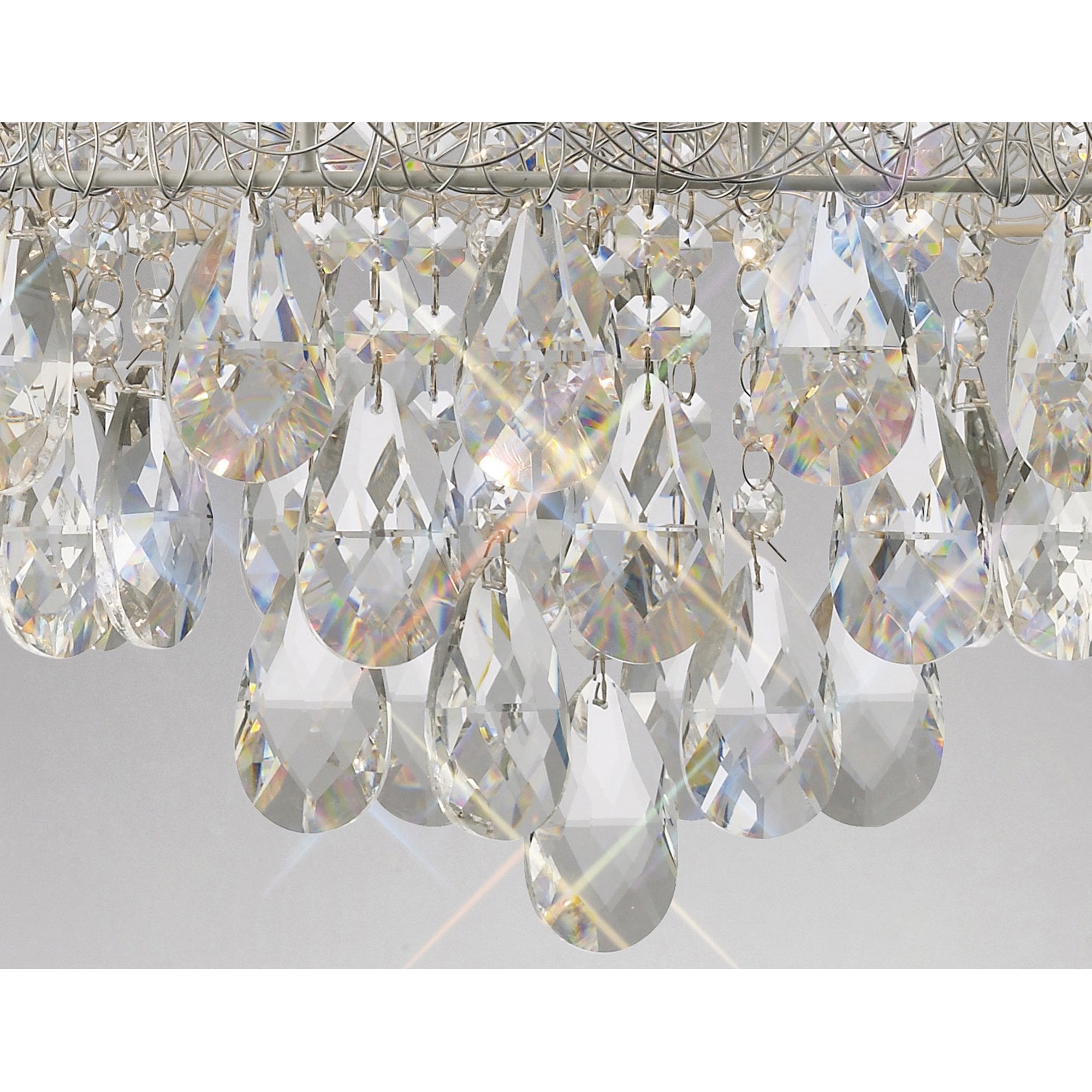 Diyas IL31161 Adeline Pendant 6 Light Polished Chrome/Crystal