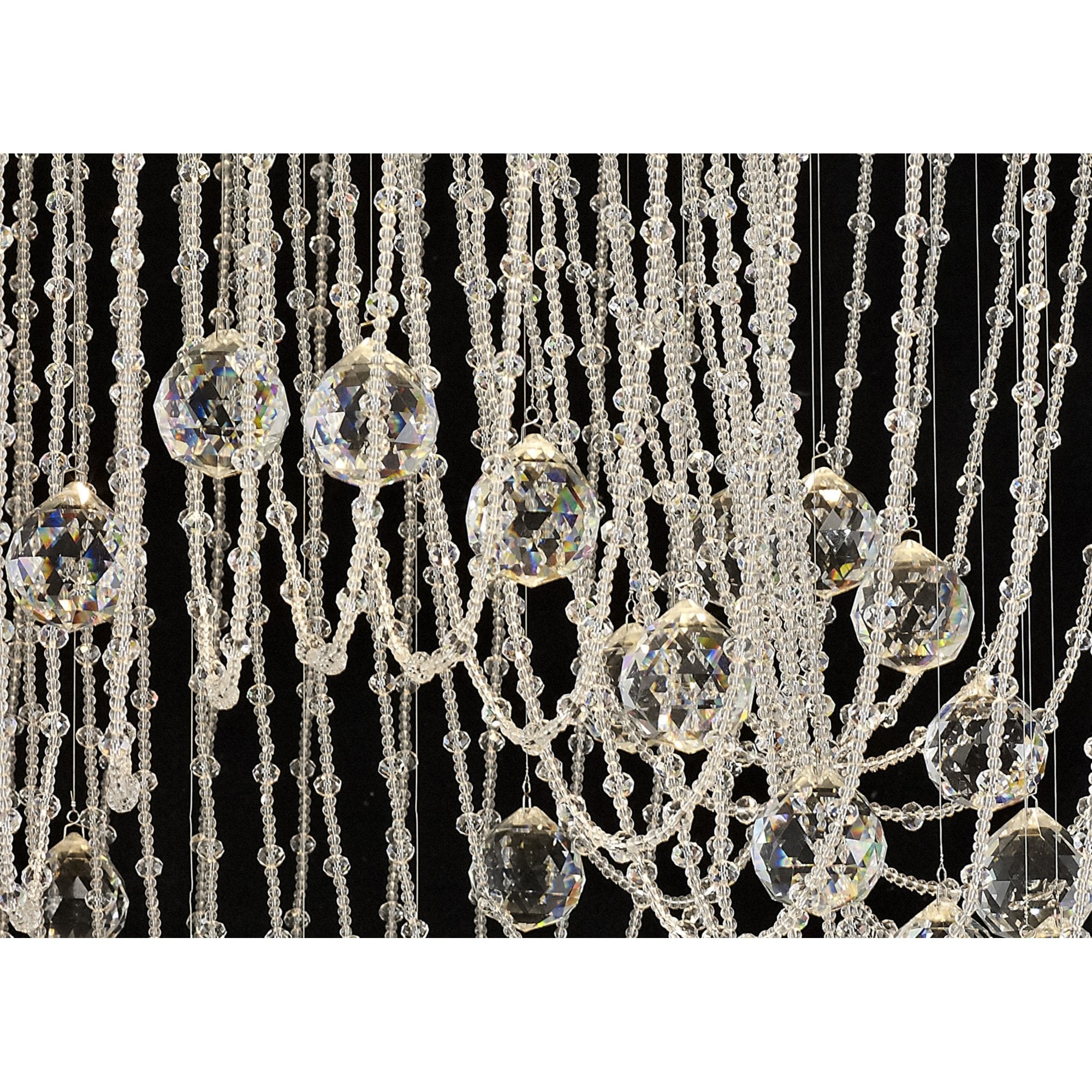 Diyas IL31393 Camilla Ceiling Oval 12 Light Polished Chrome/Crystal