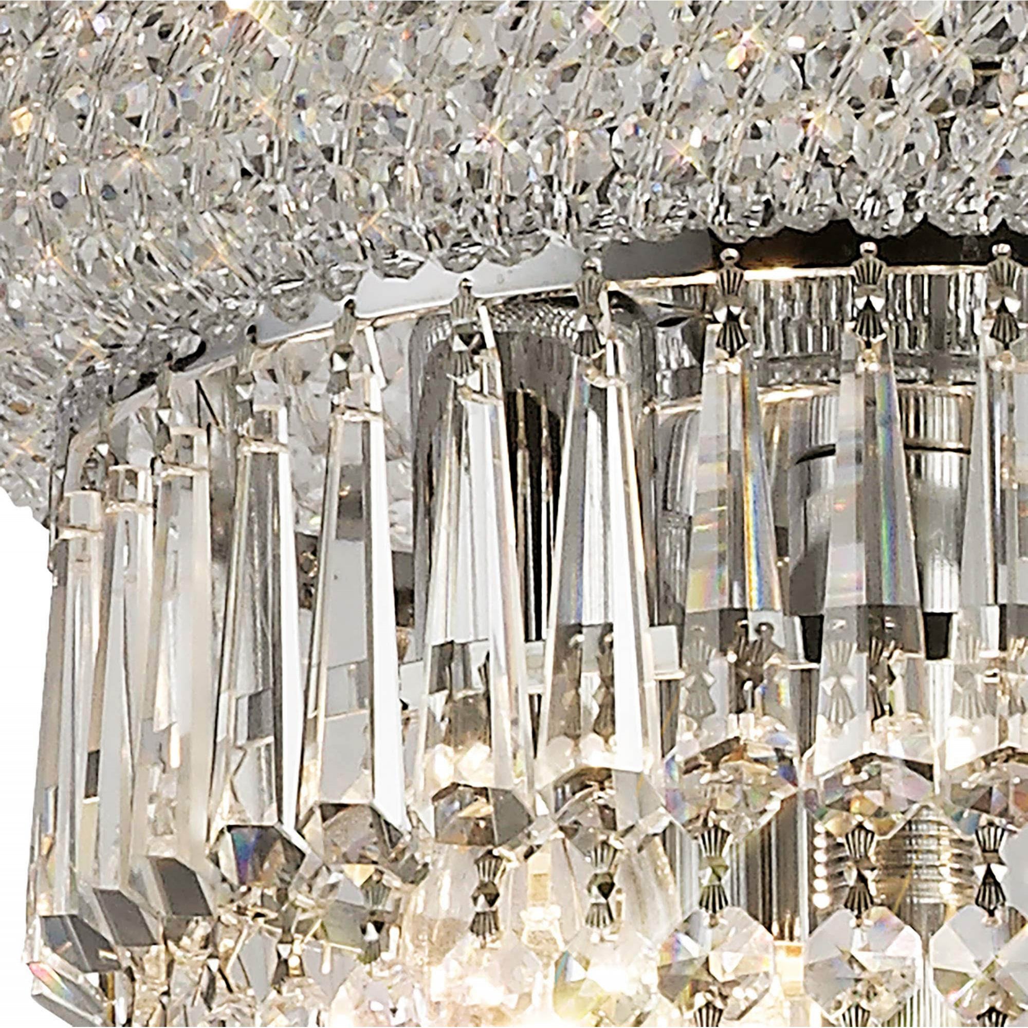 Diyas Alexandra 18 Light Pendant - Polished Chrome & Crystal