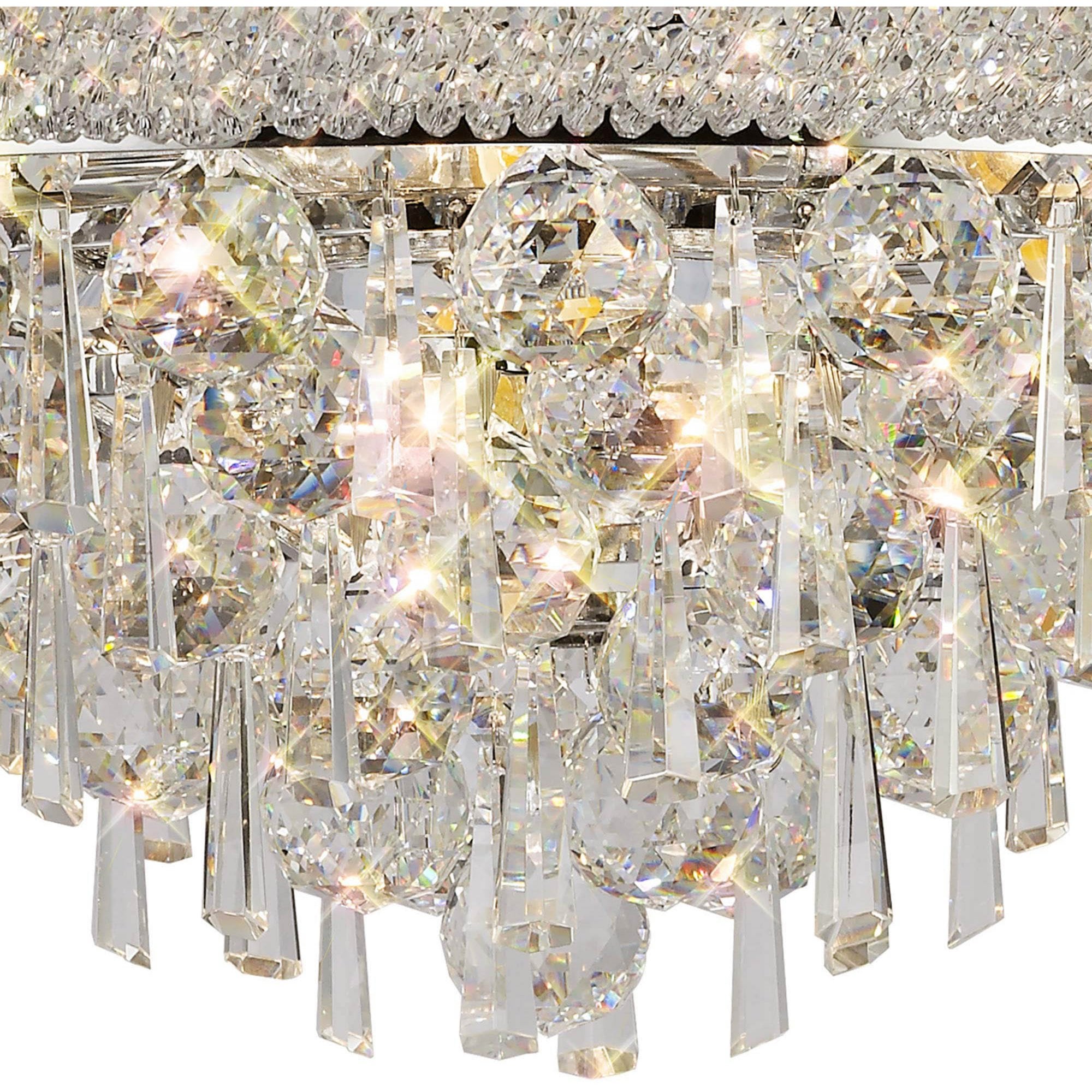 Diyas Alexandra 9 Light Pendant - Polished Chrome & Crystal