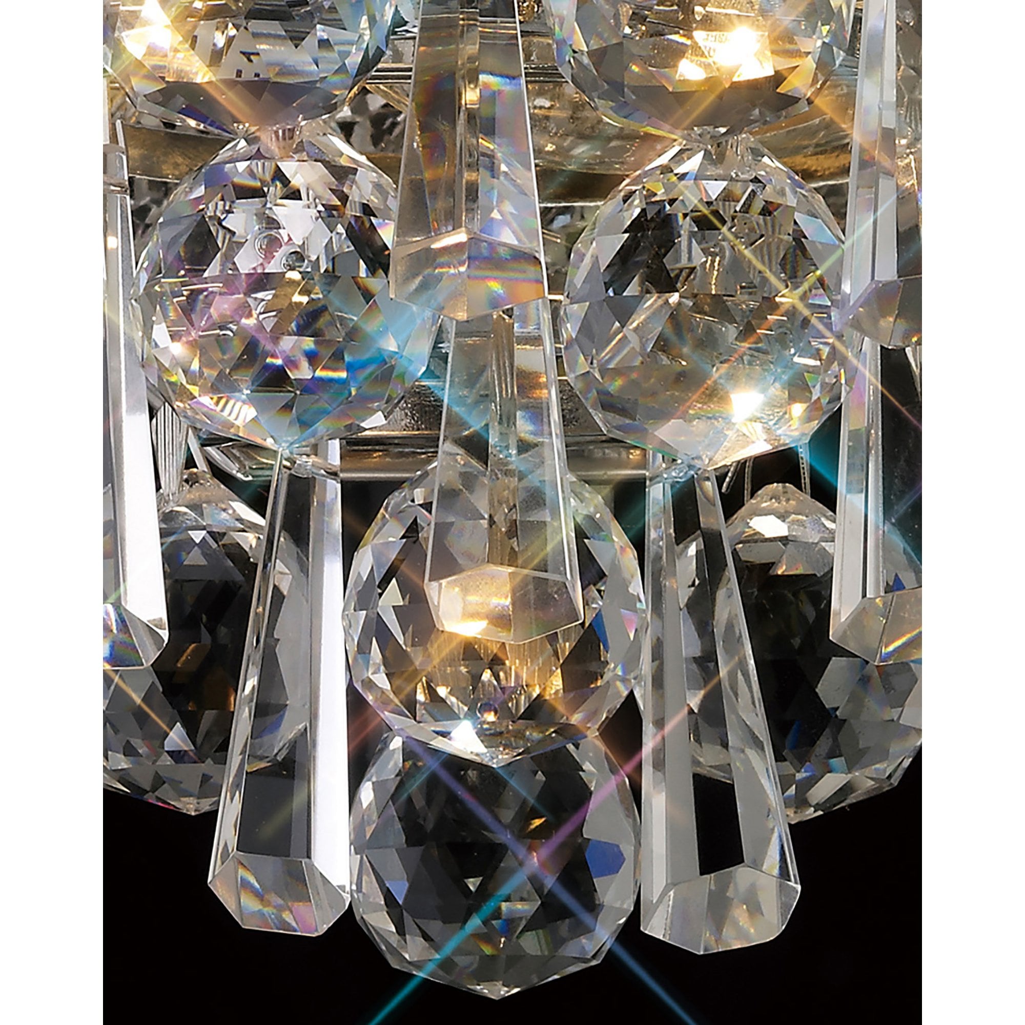 Diyas Alexandra 20 Light Pendant - Polished Chrome & Crystal