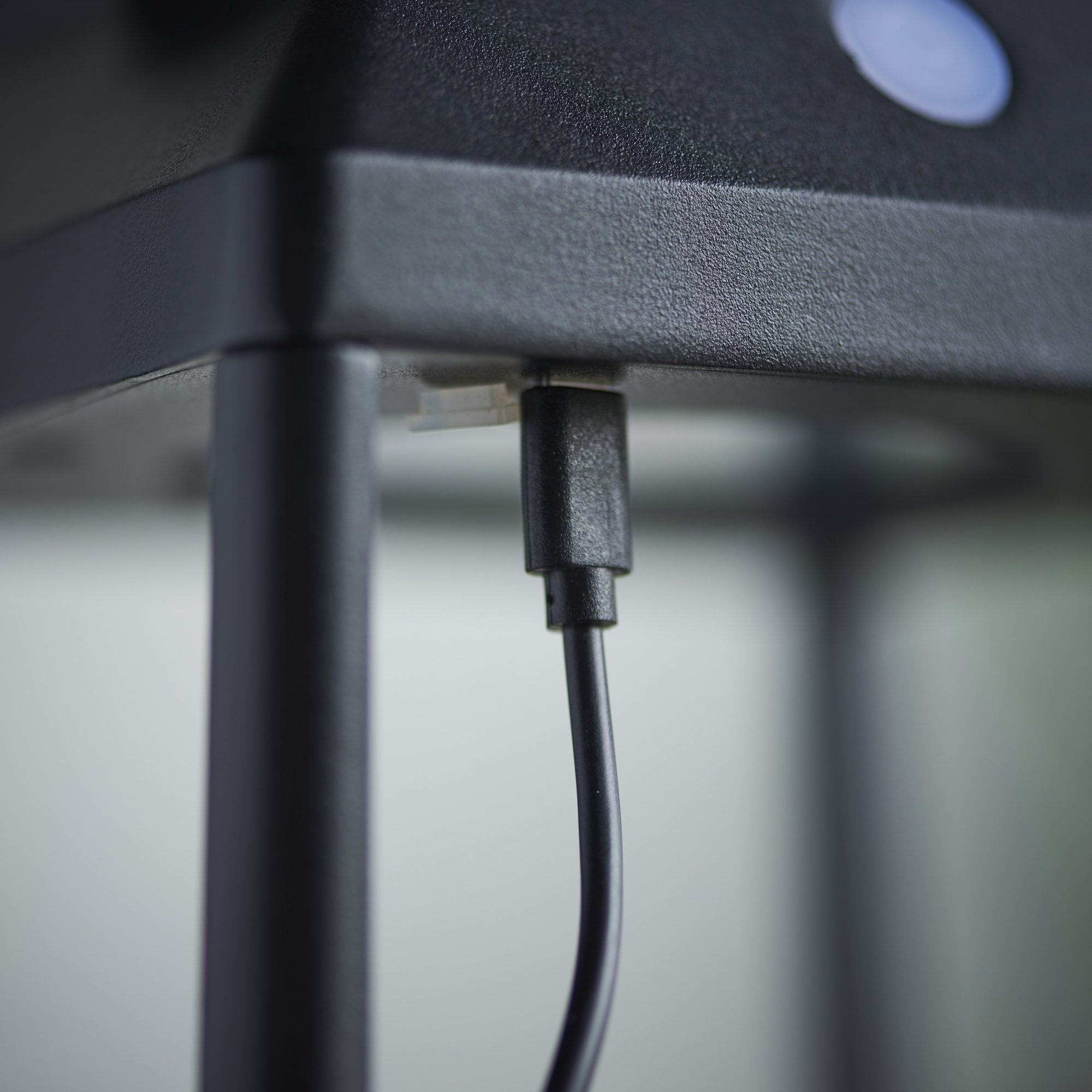 Endon Linterna Medium Single Light Table Lamp - Solar - Textured Black