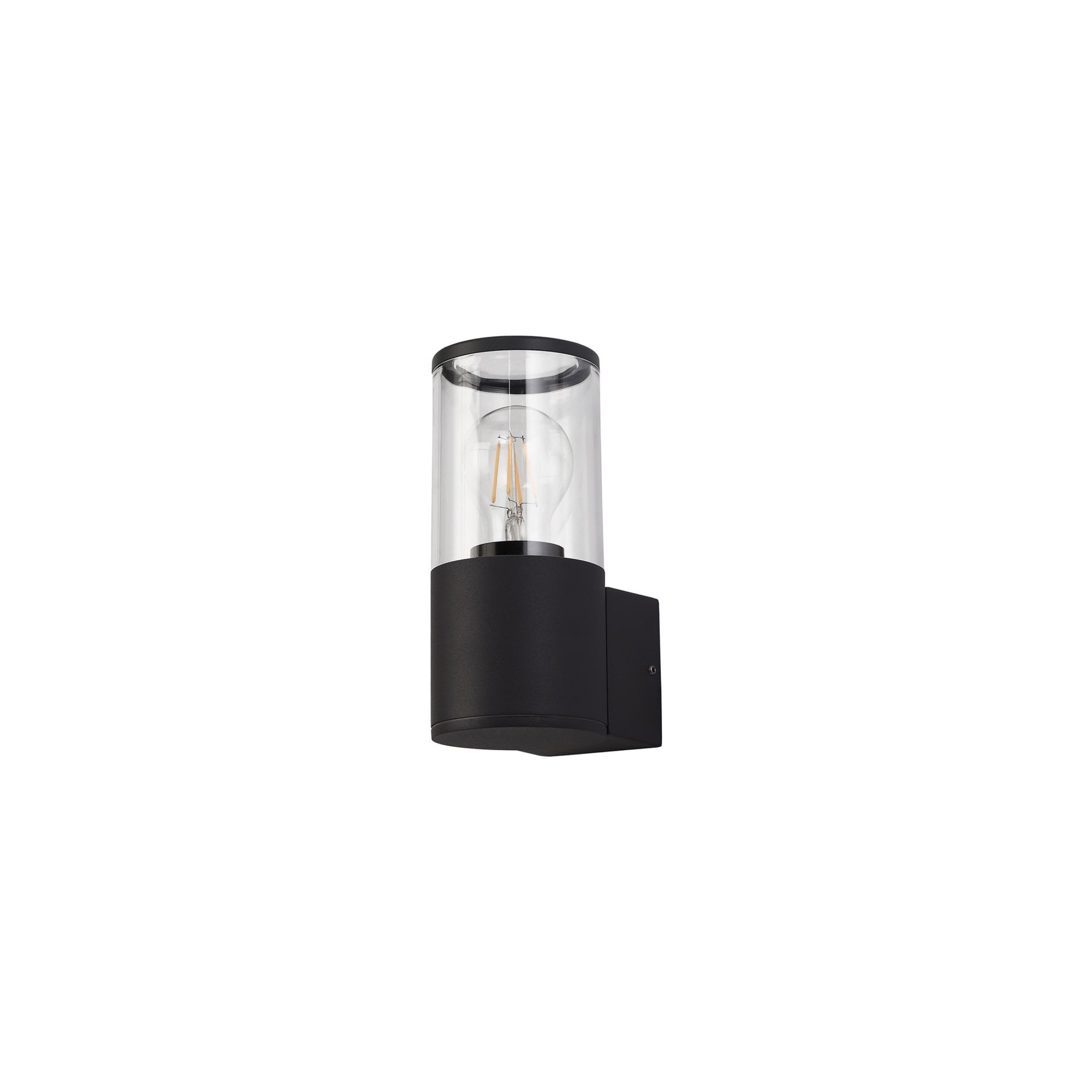 Fabula Harwater Single Wall Lamp - Anthracite & Clear PC - IP54